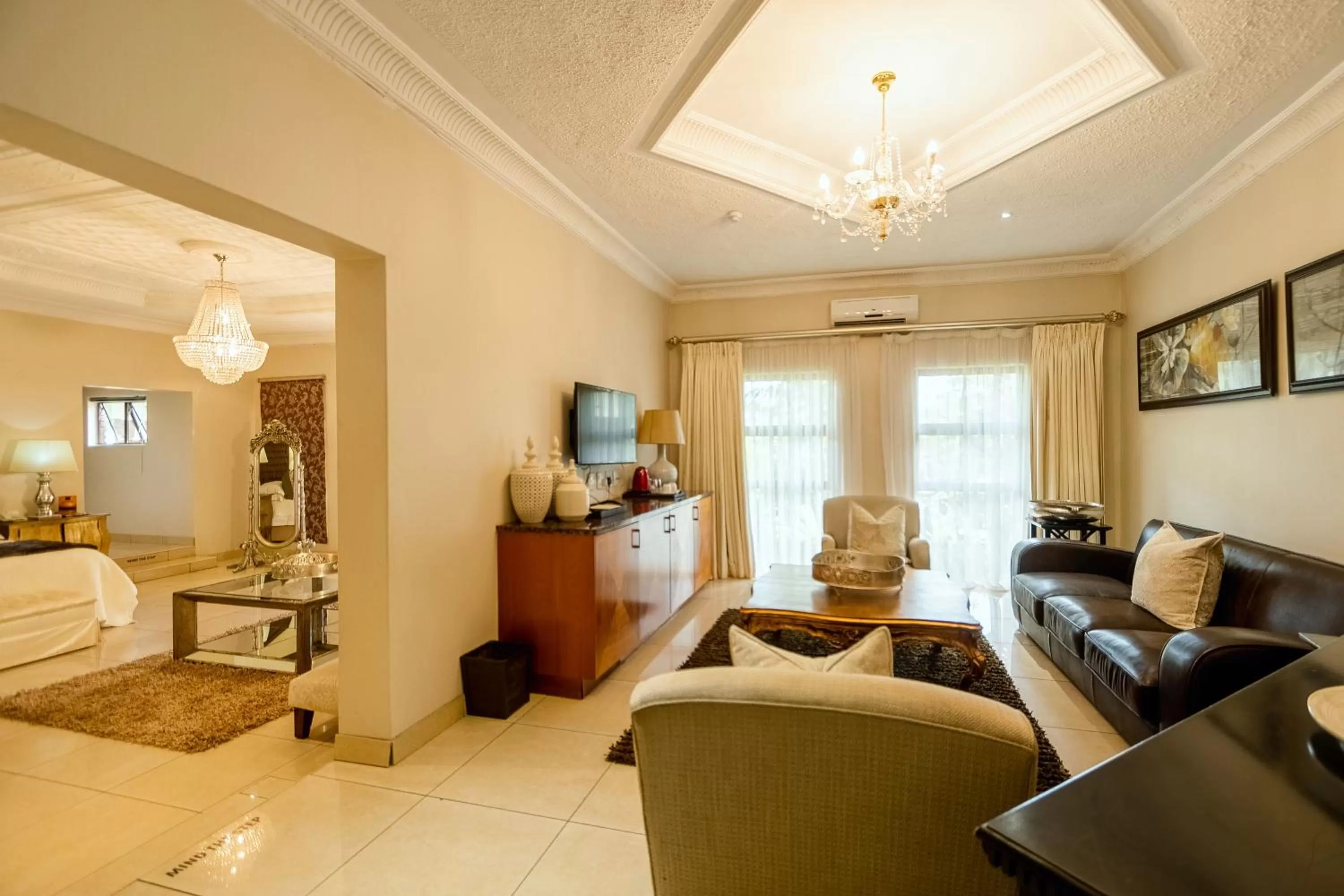 Living room, Seating Area in The Victoria Falls Deluxe Suites