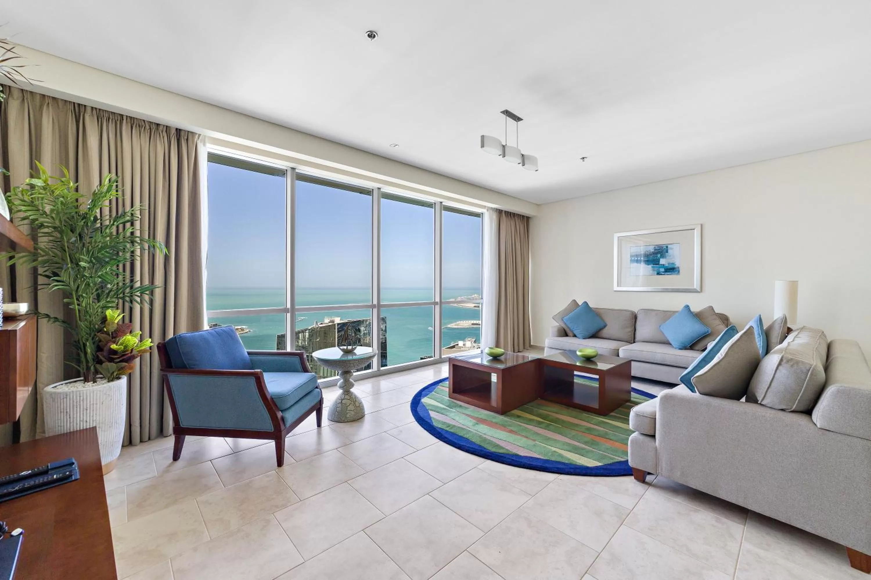 Living room in Blue Beach Tower The Walk JBR