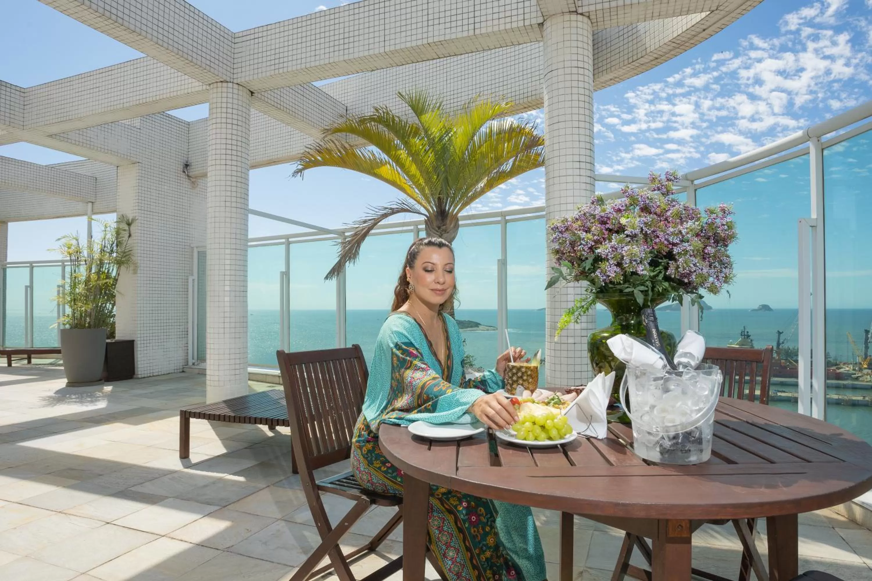 Balcony/Terrace in Golden Tulip Macaé