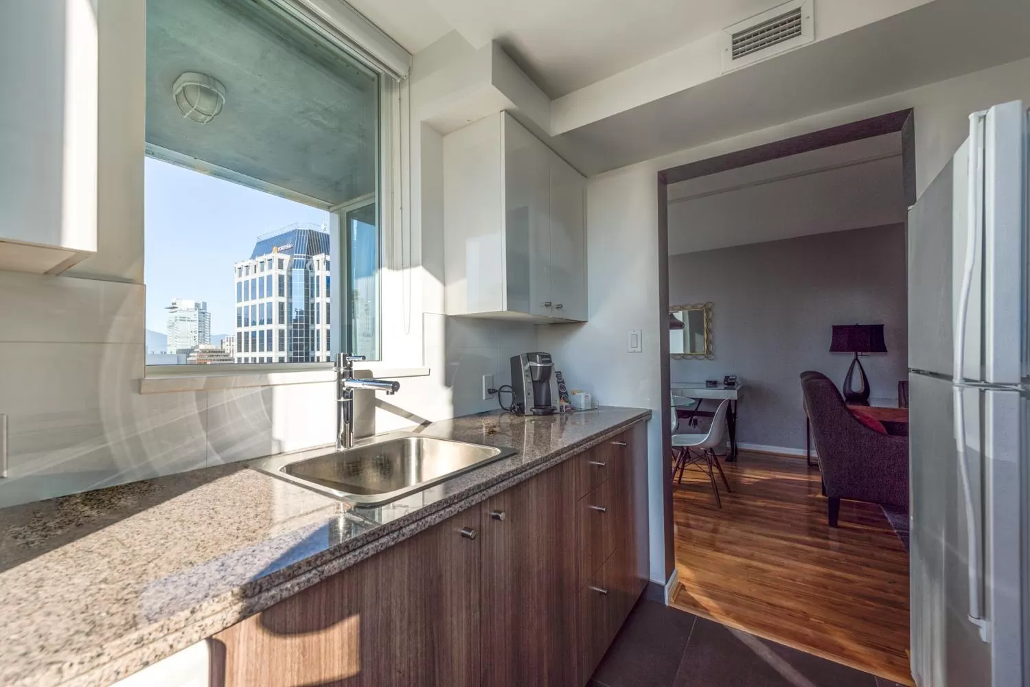 Kitchen or kitchenette in Carmana Hotel & Suites