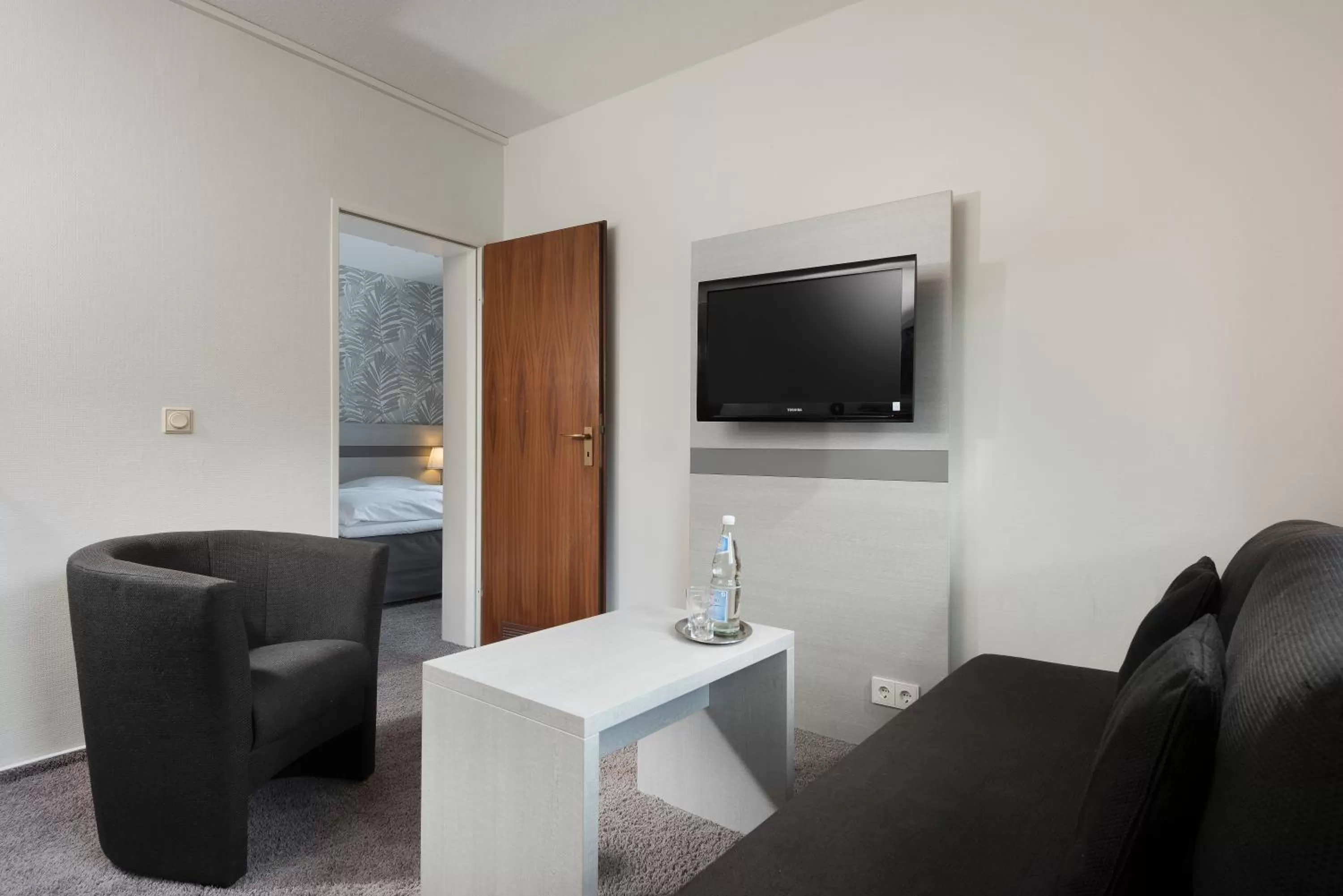 Bed in Hotel des Nordens Flensburg Wellness & Spa