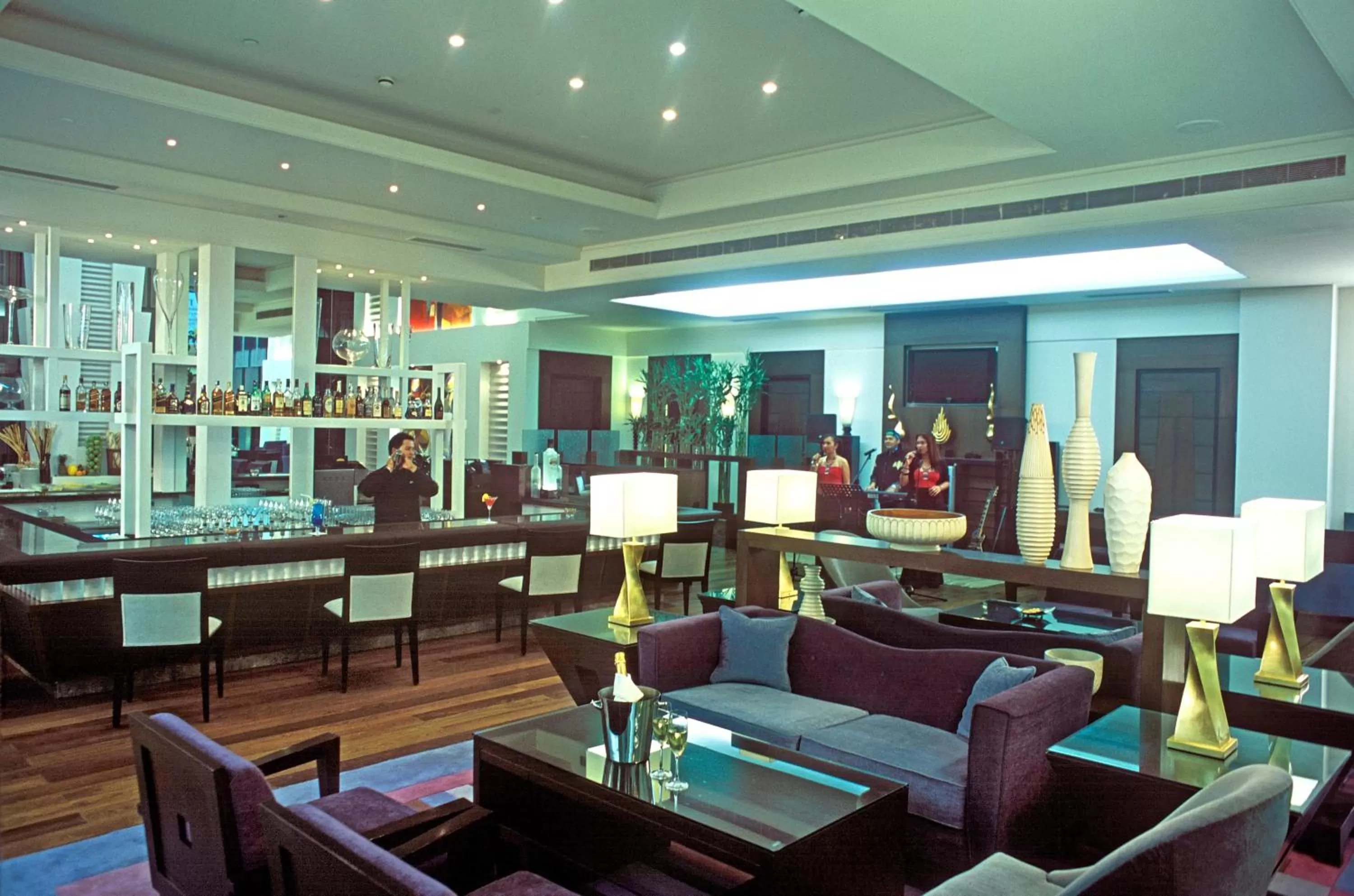 Lounge or bar in Radisson Noida