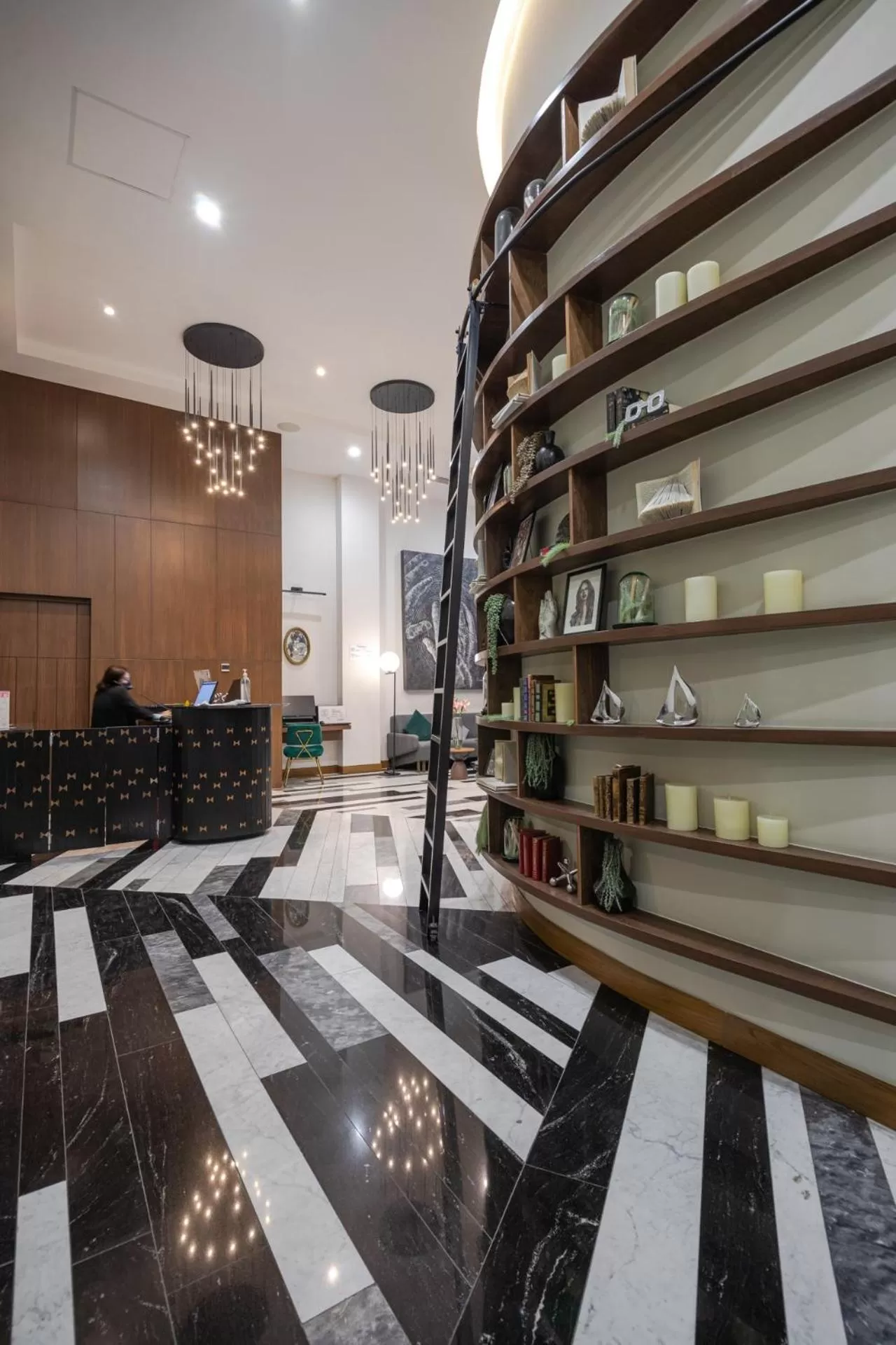 Lobby or reception in Becquer Hotel Guadalajara