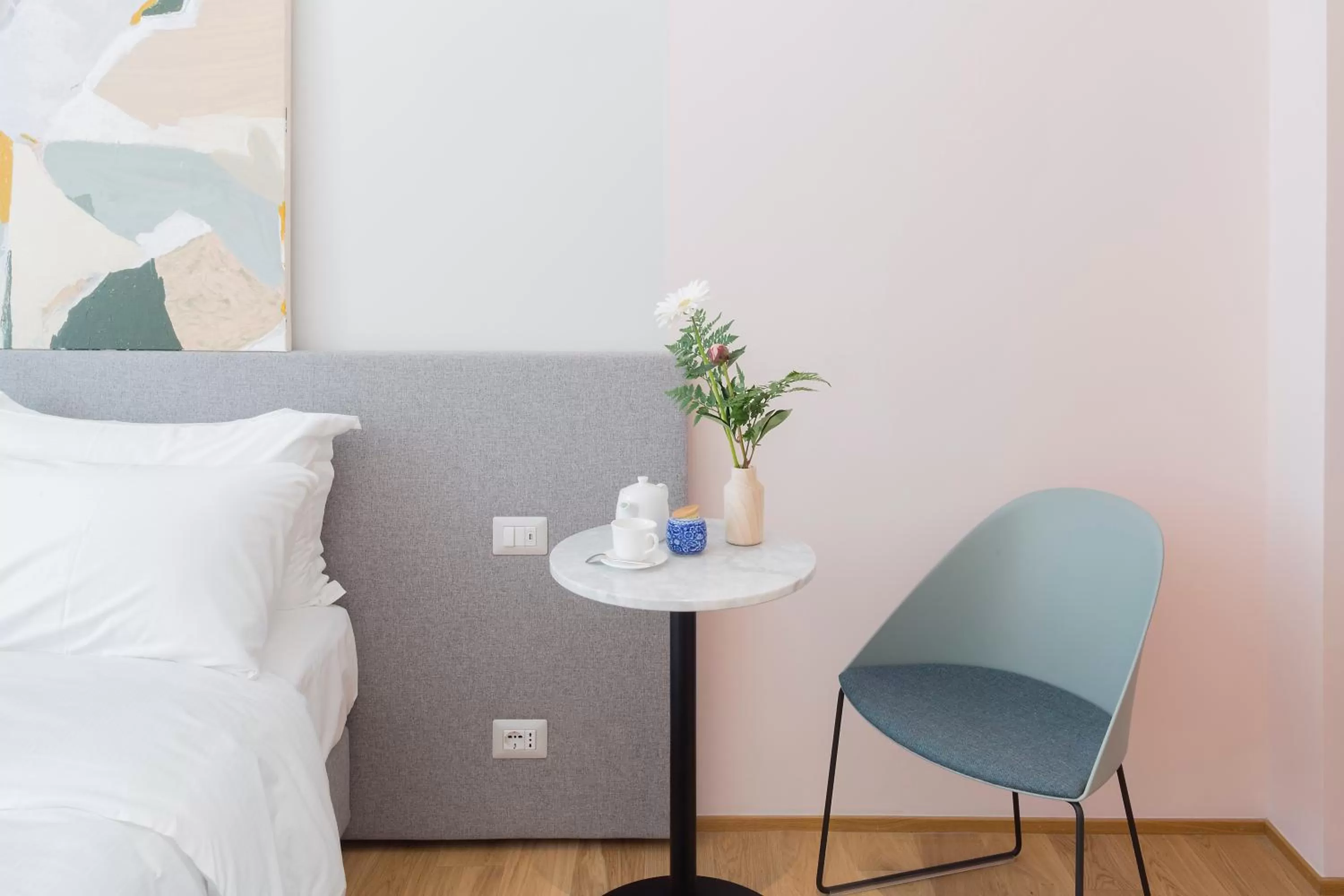 Bed in The Radical Hotel Roma