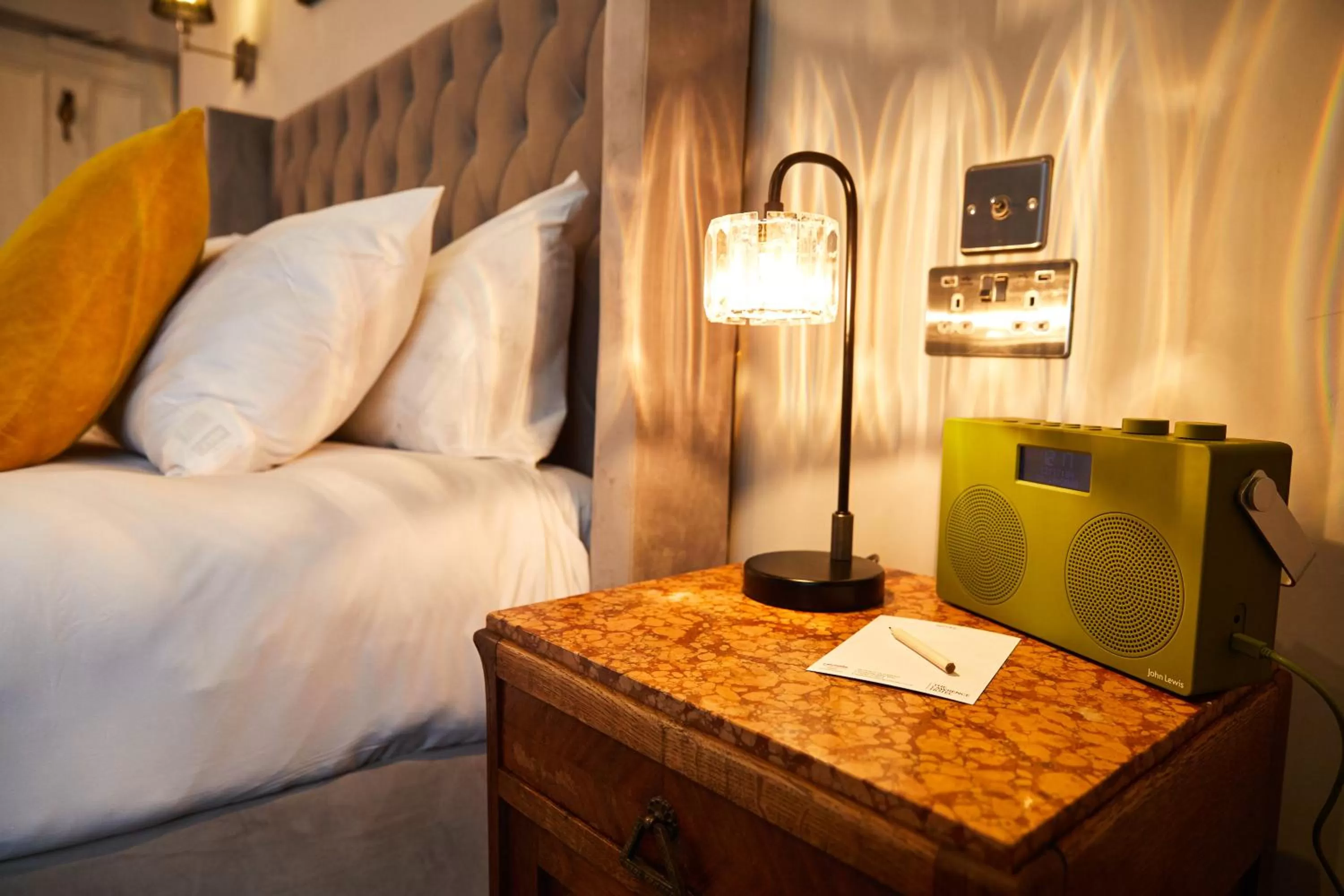 Decorative detail, Bed in The Lawrence