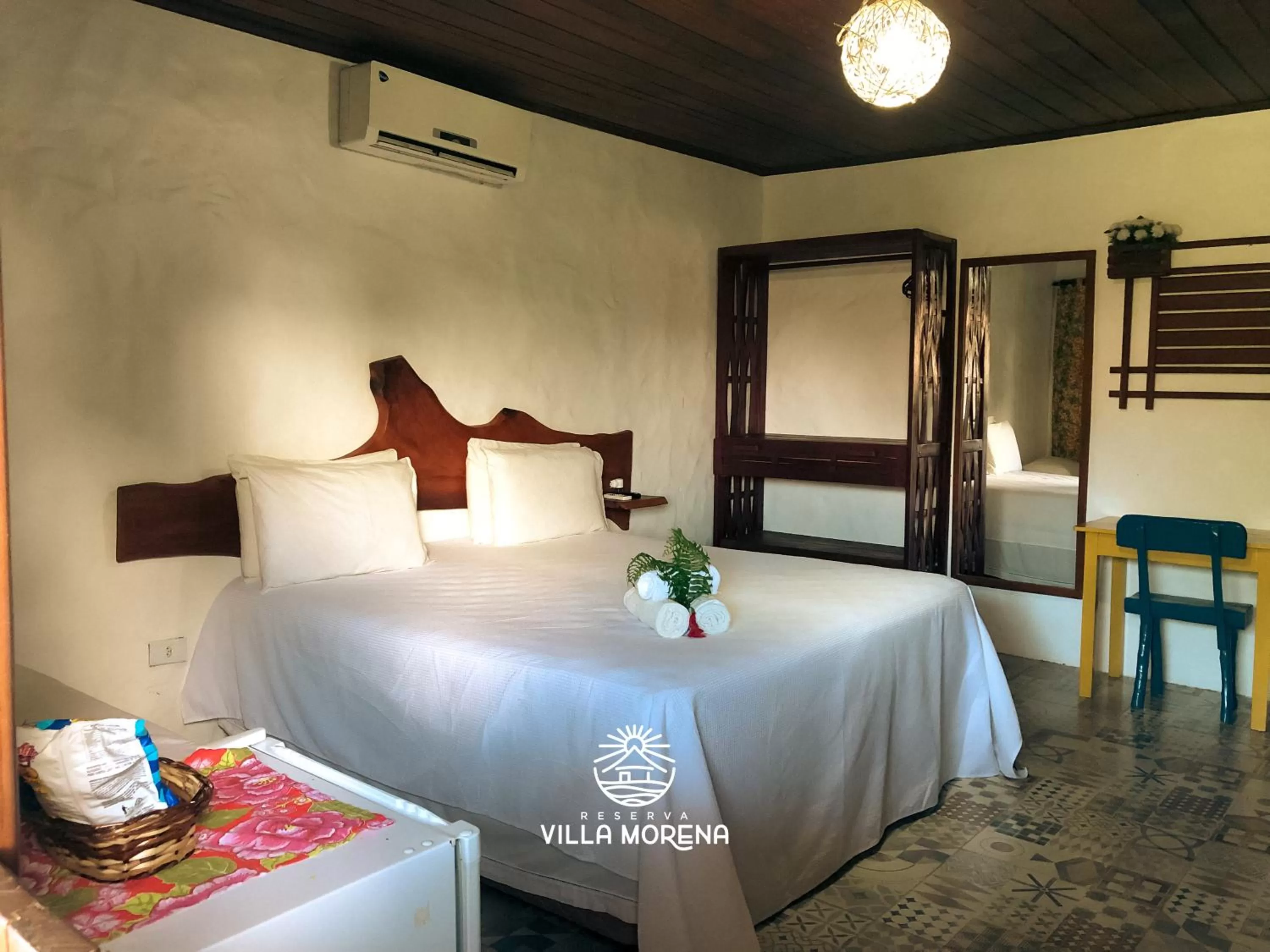 Bed in Pousada Villa Morena