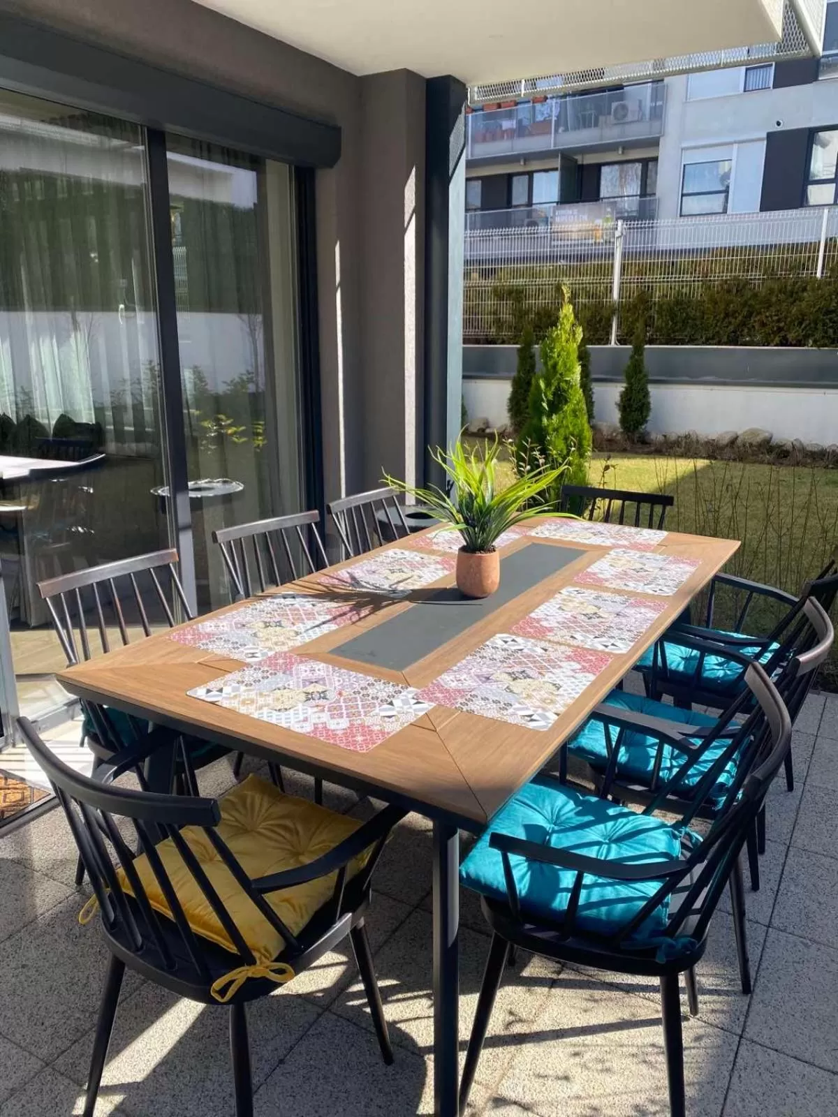 Patio in 7th Sense boutique apartments