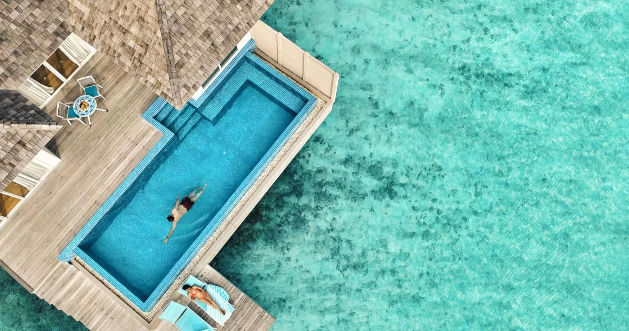 Swimming pool in Kandima Maldives - 50 Percent Off Return Domestic Flights for stays of 4 nights or more between 11th April 2026 to 31st October 2026