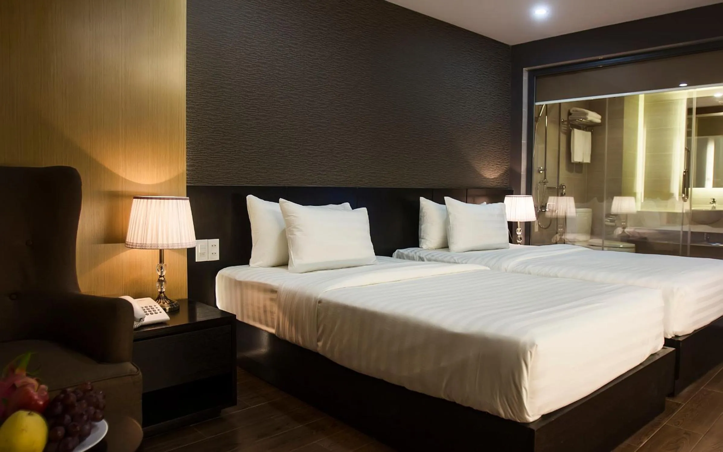 Bed in Golden Nha Trang Hotel