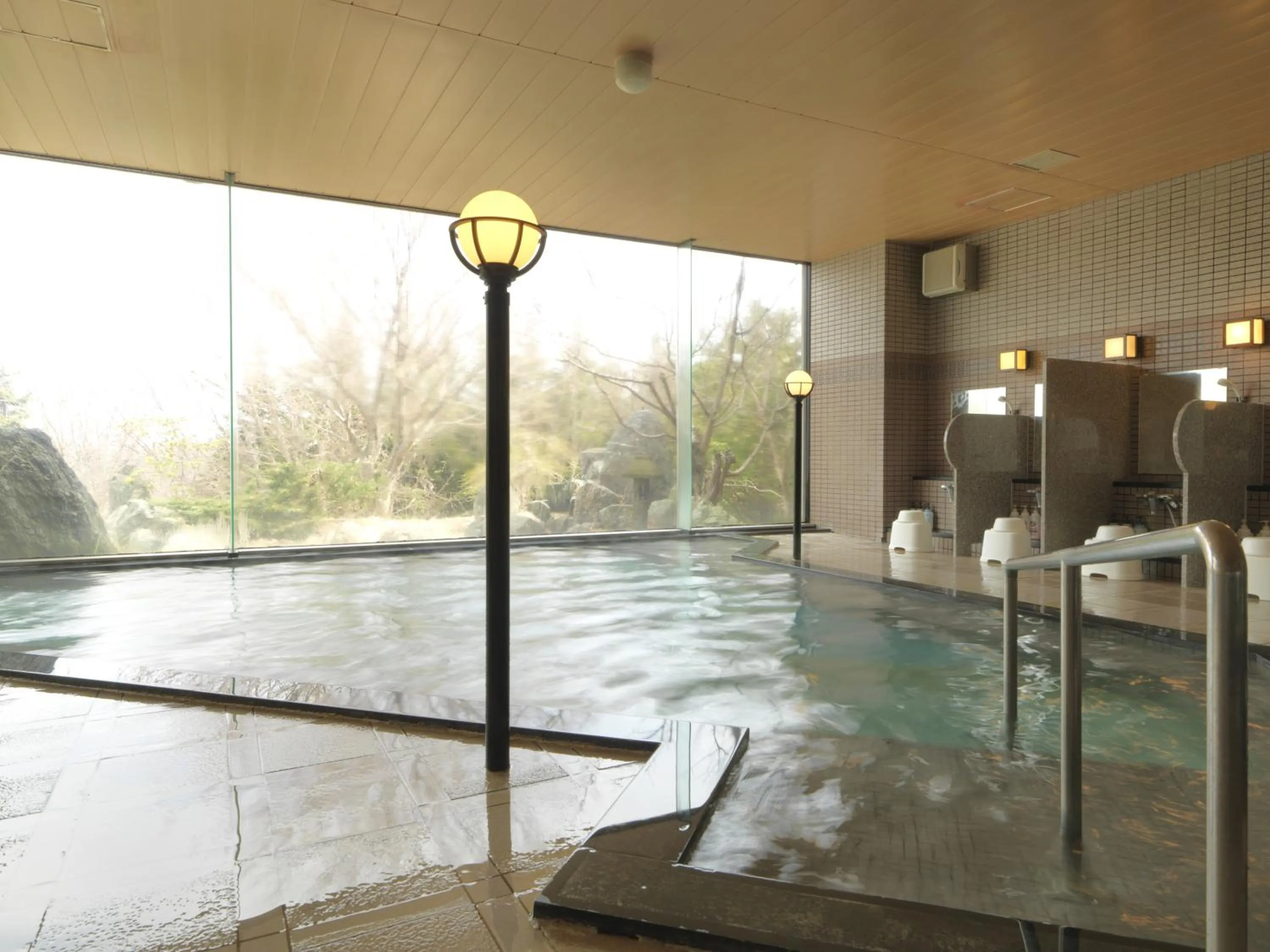 Hot Spring Bath in Hokuten no Oka Abashiriko Tsuruga Resort