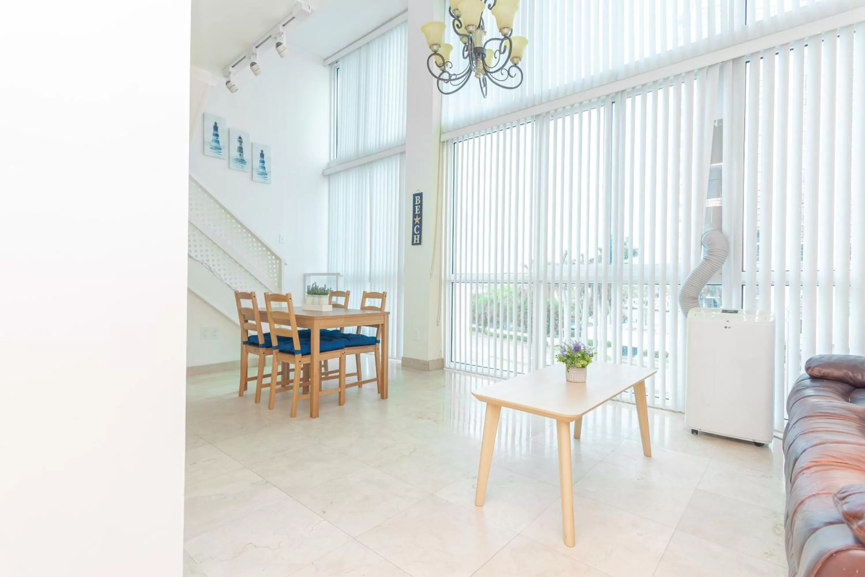 Living room, Dining Area in Girasole Rentals