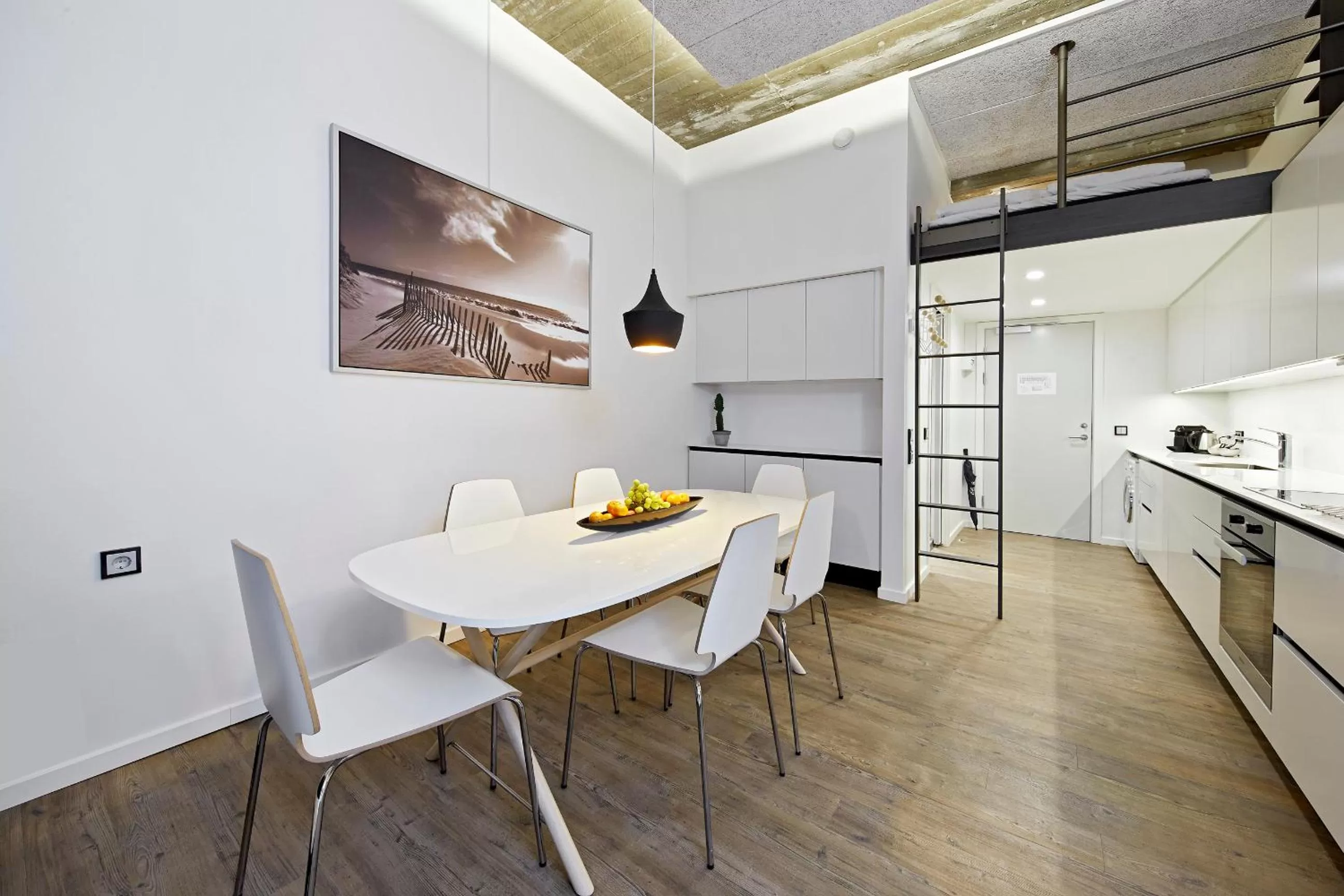 Bed in Living Suites