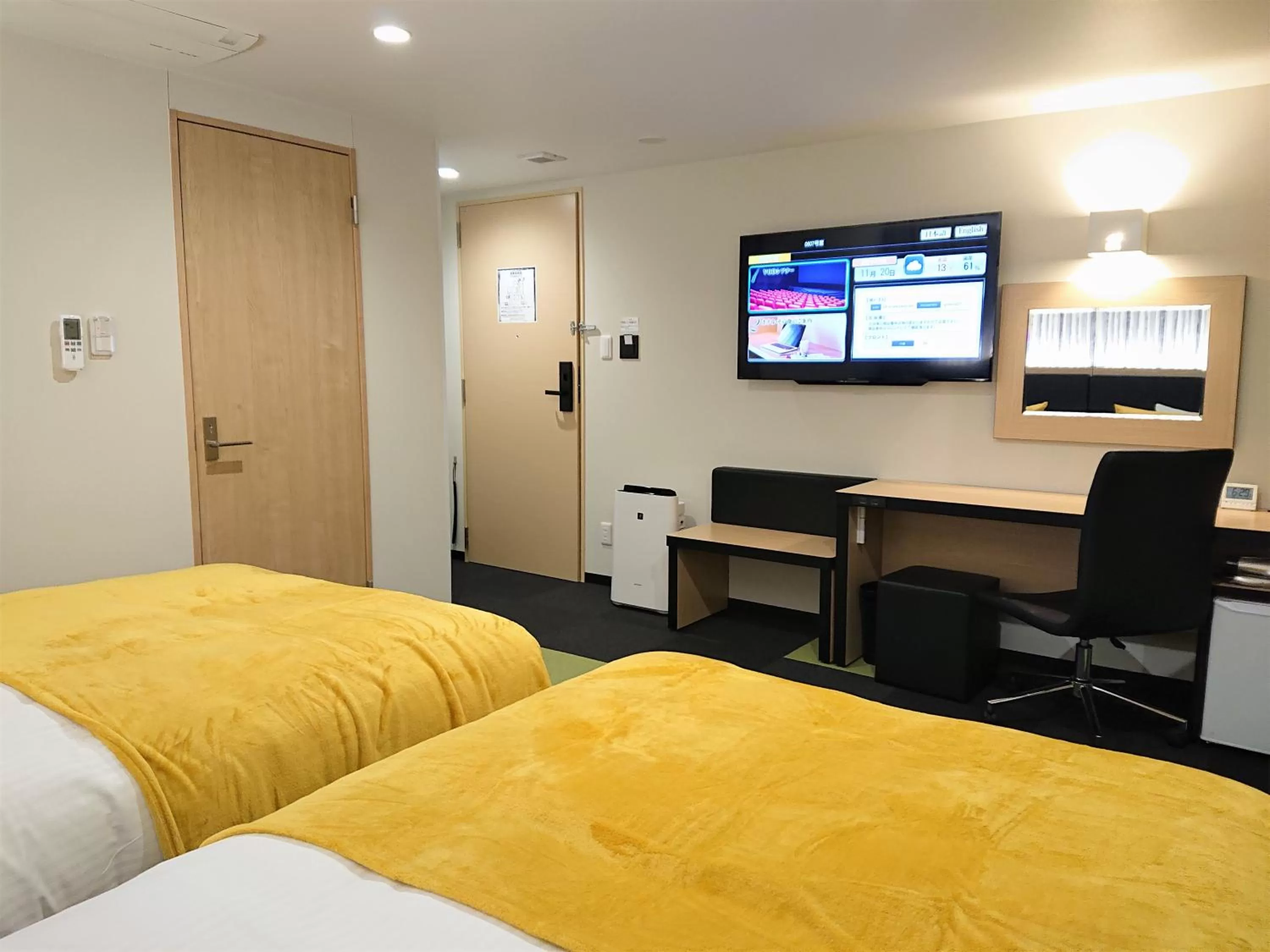 Twin Room B - single occupancy - Non-Smoking in Green Rich Hotel Kurashiki Ekimae (Artificial hot spring Futamata Yunohana)