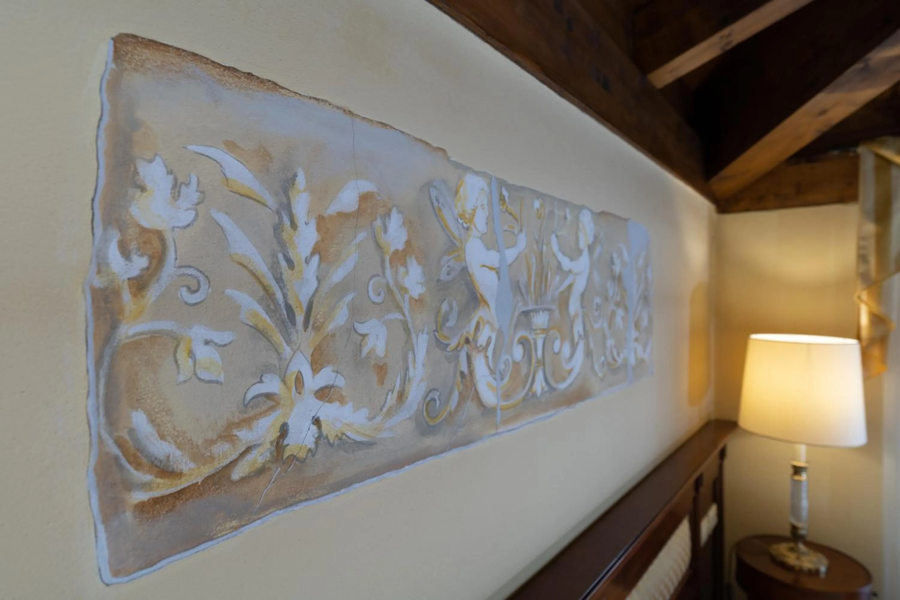 Decorative detail in Le Muse Hotel