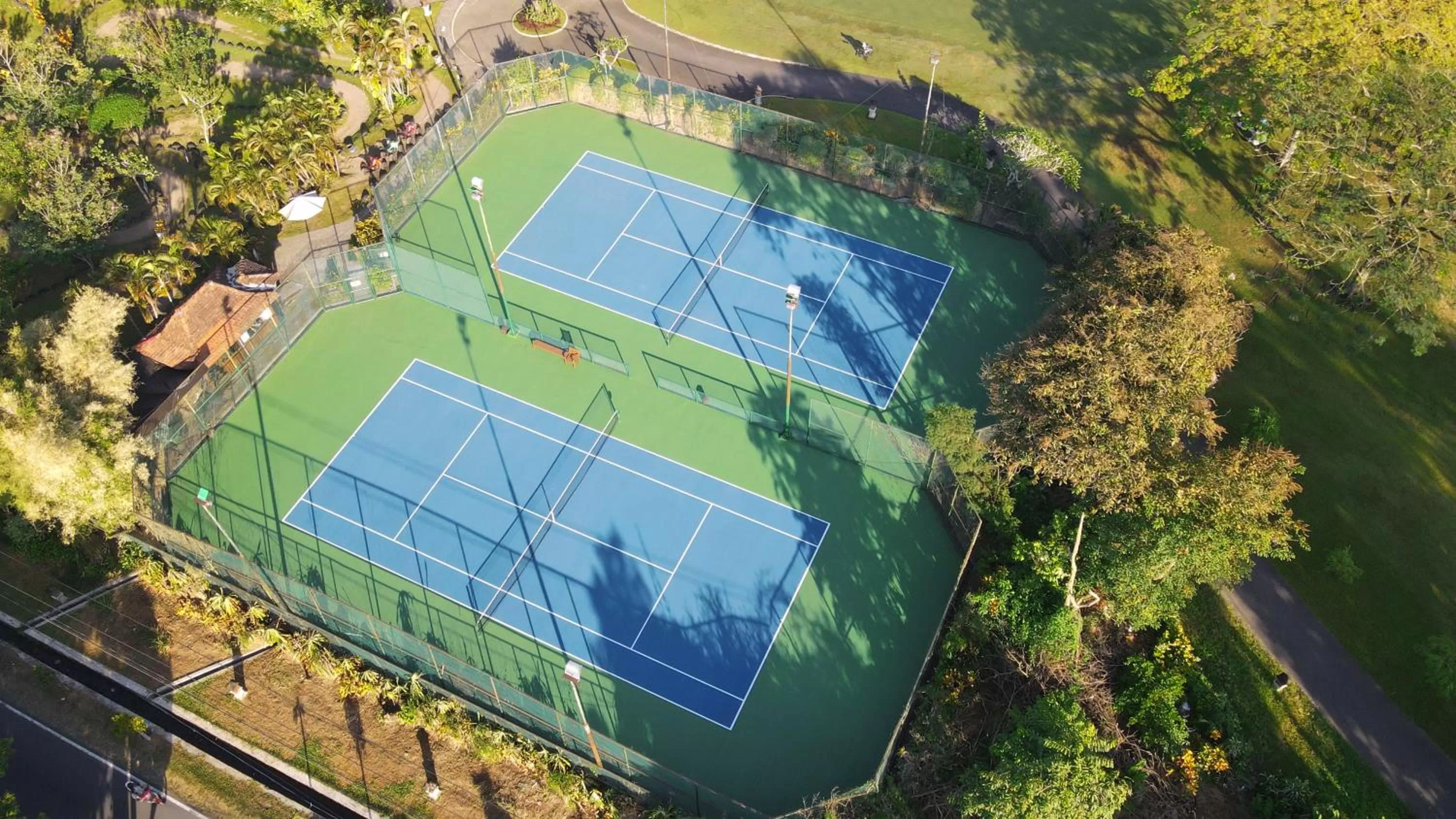 Tennis court in Hyatt Regency Yogyakarta