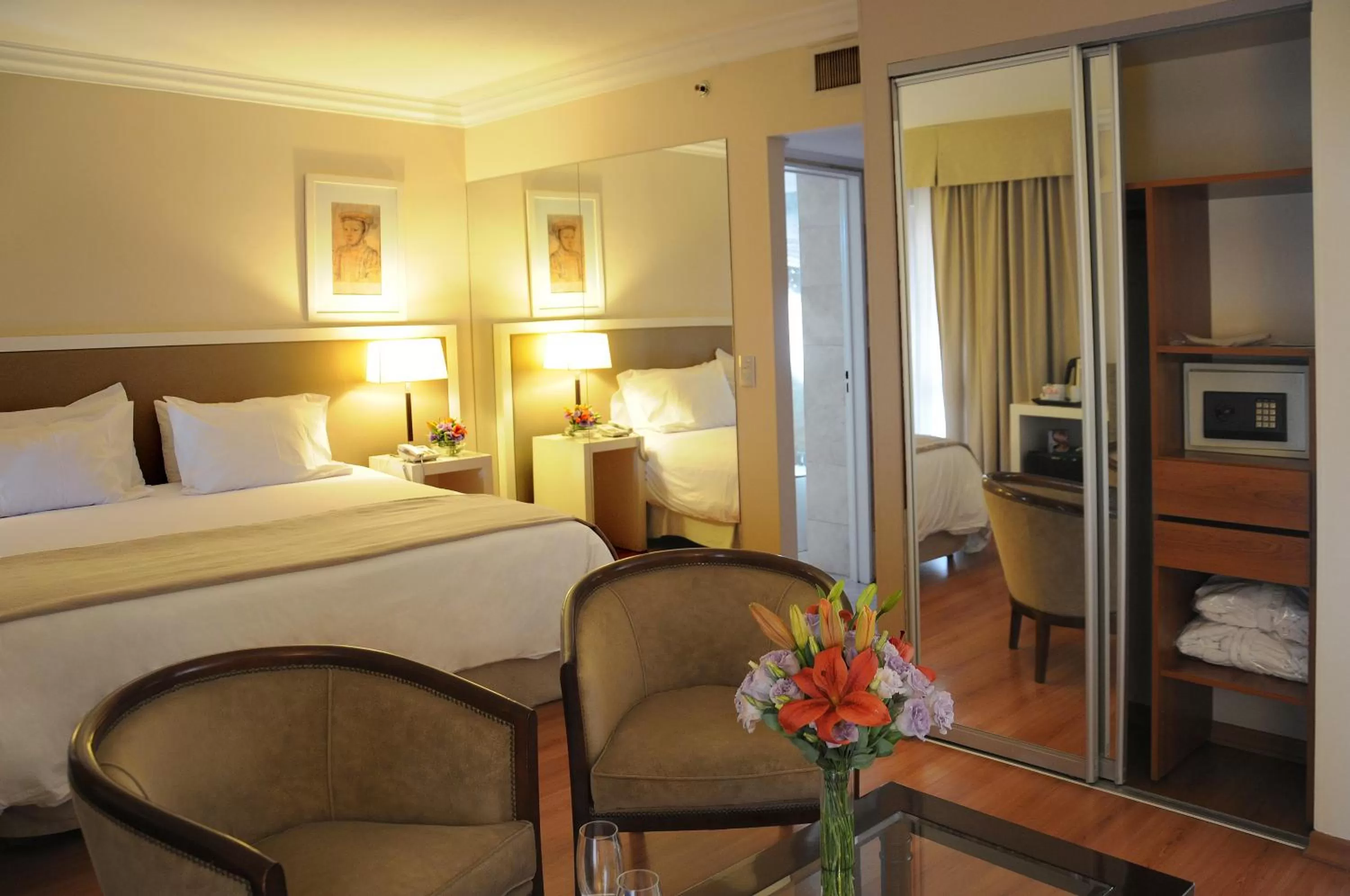 Decorative detail, Bed in Huentala Hotel