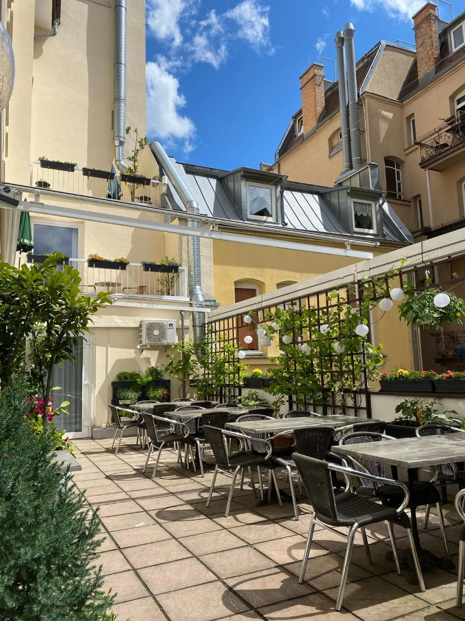 Patio in Burghotel Nürnberg