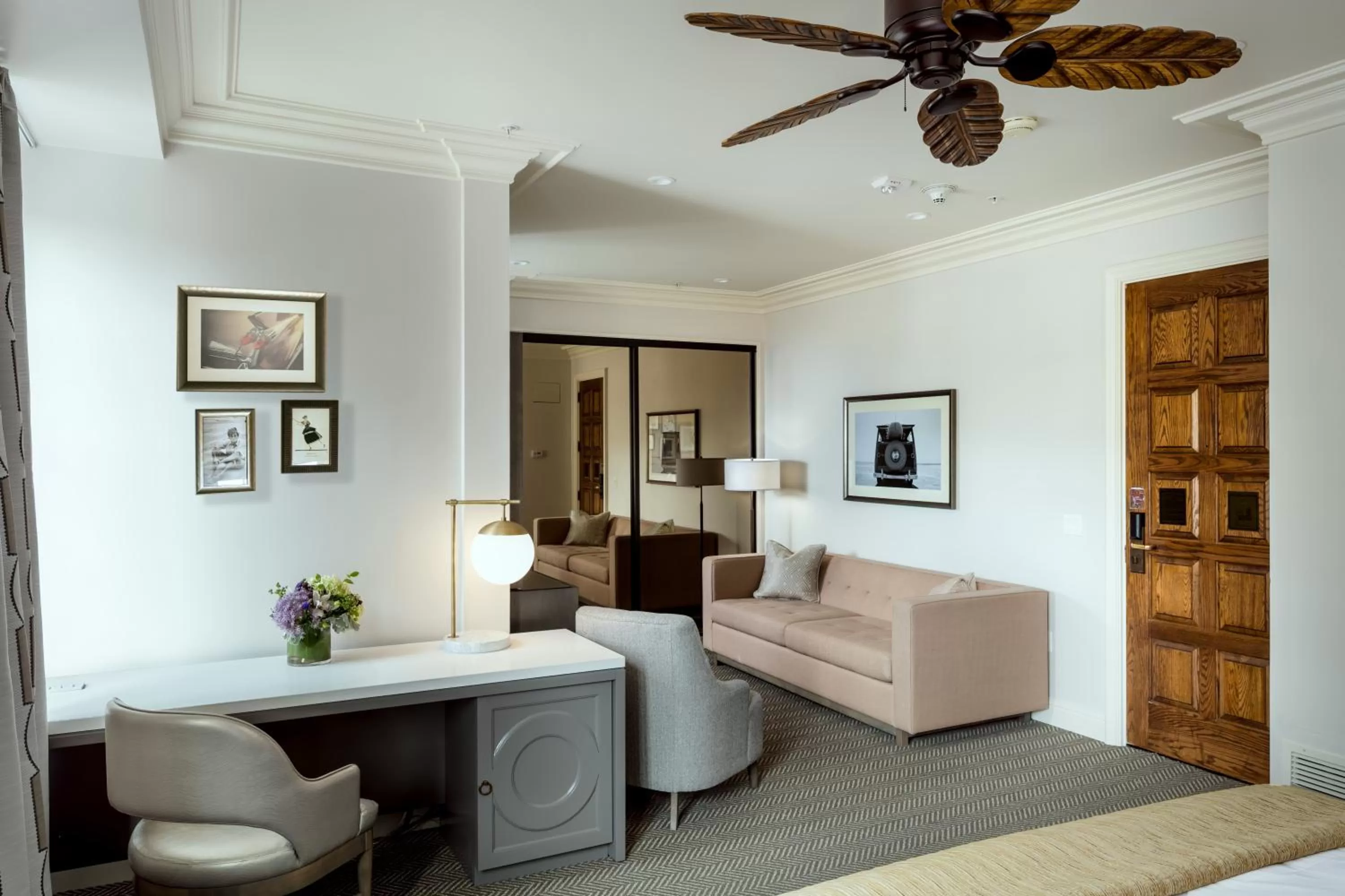 Seating area in La Valencia Hotel