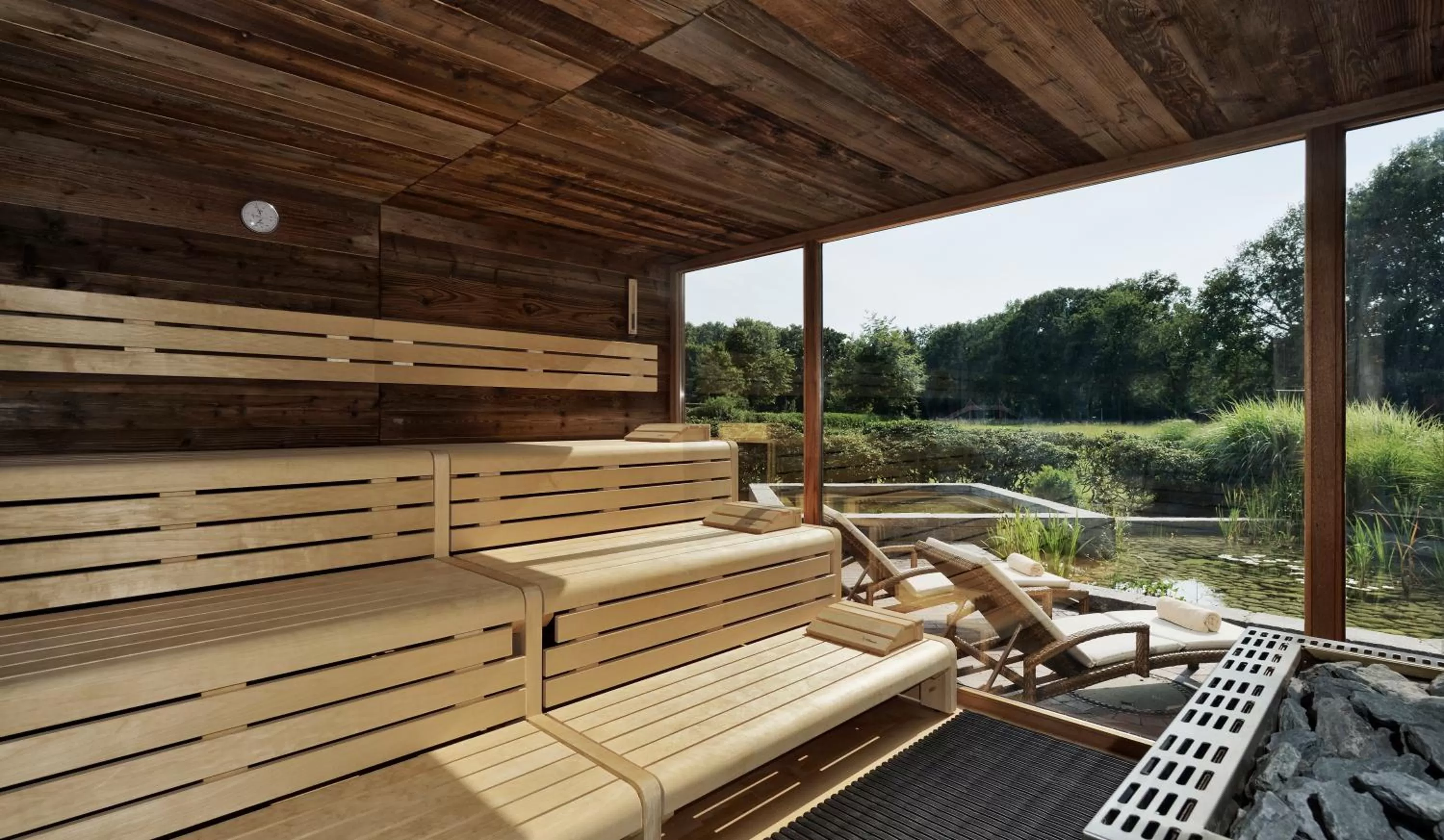 Sauna in Romantik Hotel Jagdhaus Eiden am See