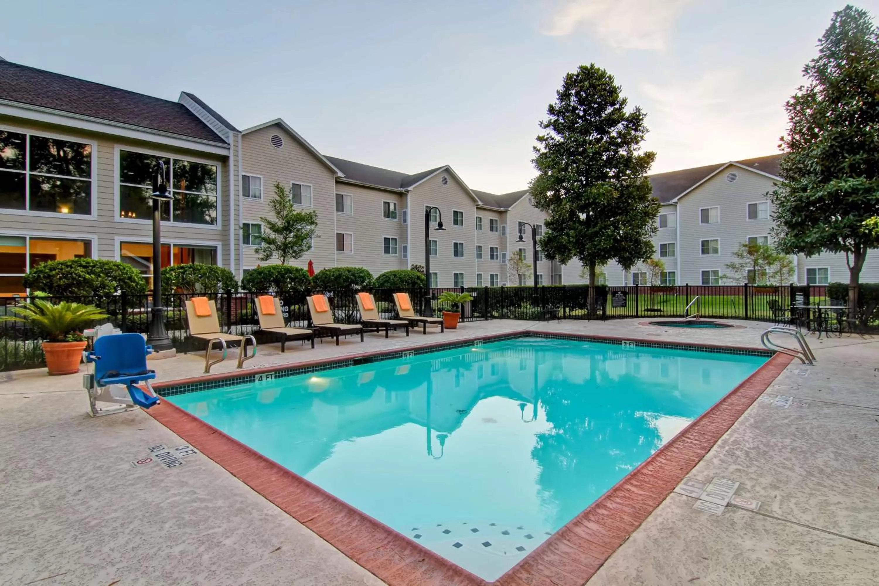 Pool view in Homewood Suites Houston Kingwood Parc Airport Area