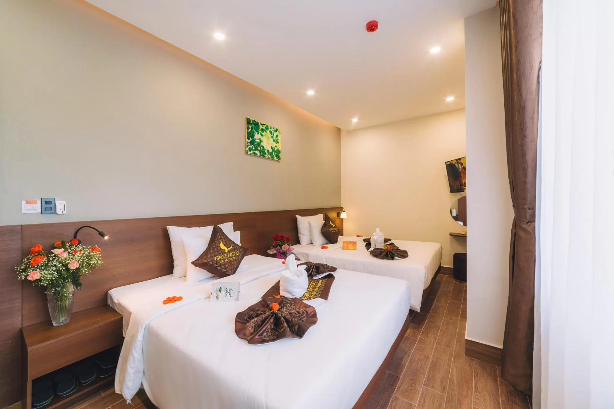 Bedroom, Bed in GREENECO DA LAT HOTEL - Khách sạn Green Eco Đà Lạt