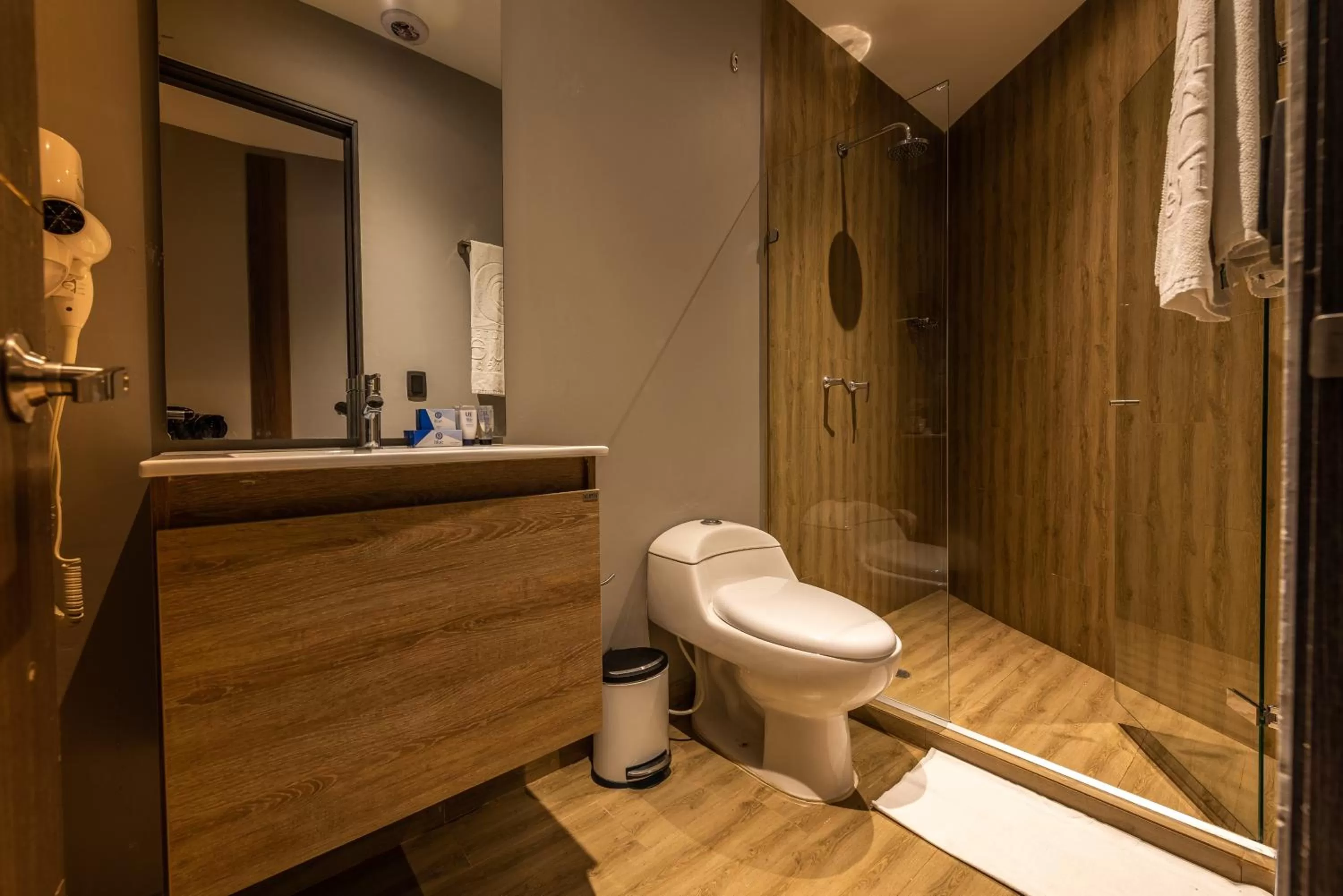 Shower in Hotel Blue Concept