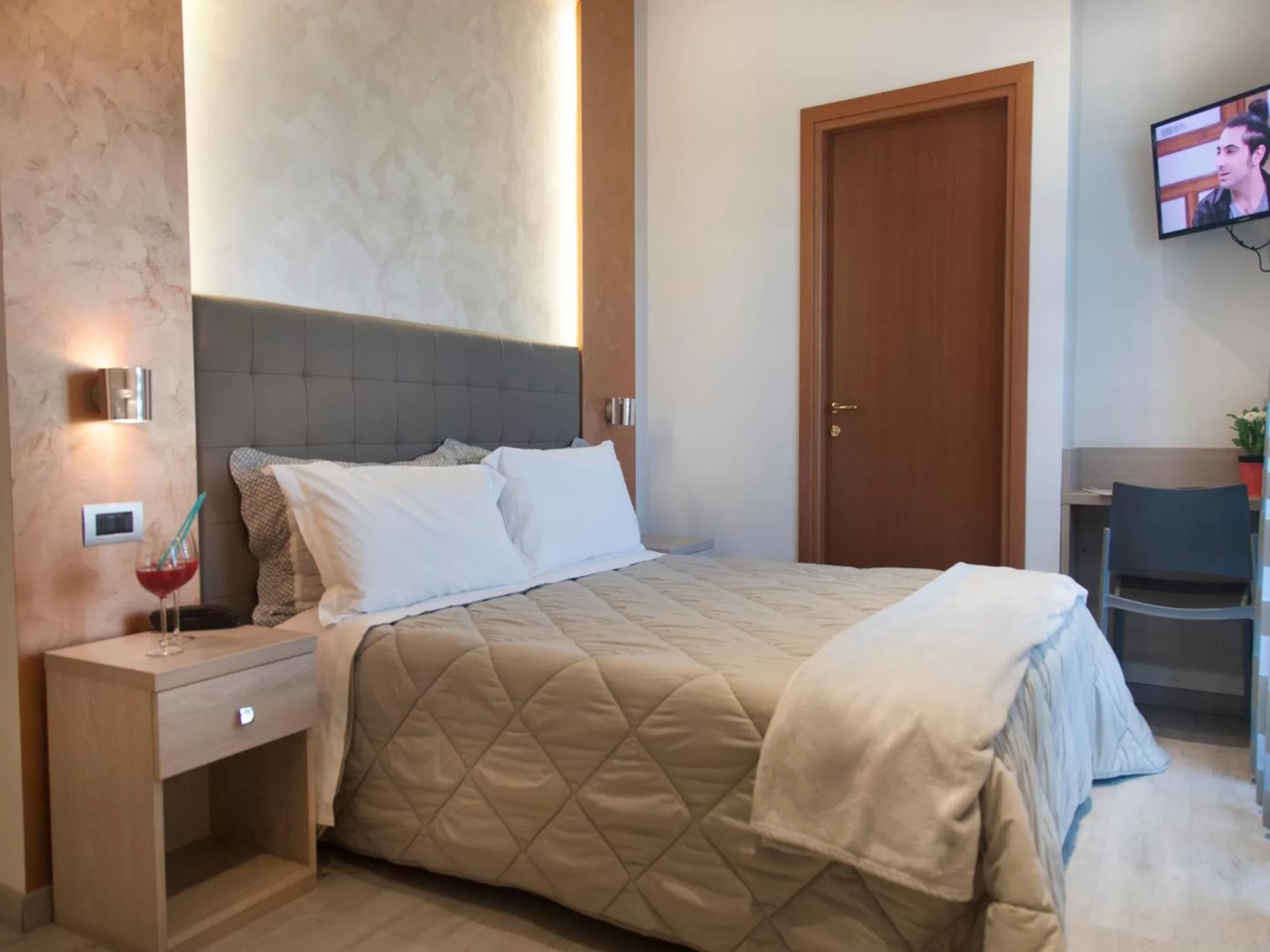 Bed in Hotel Gabbiano