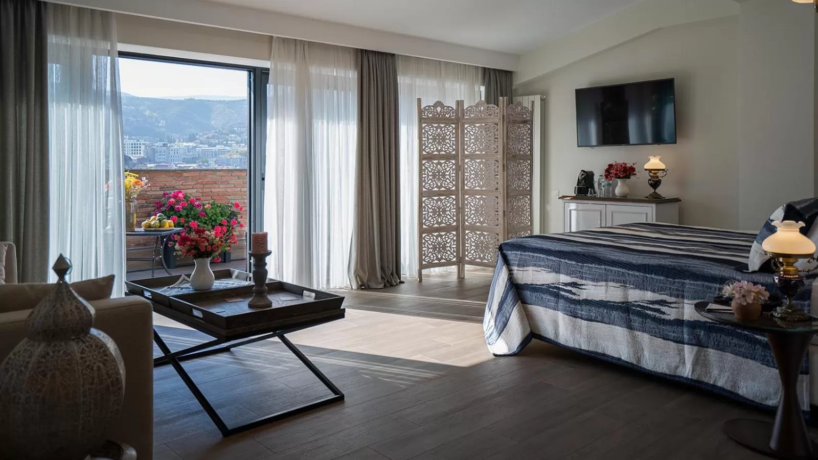 Bed in Hotel Passport Tbilisi