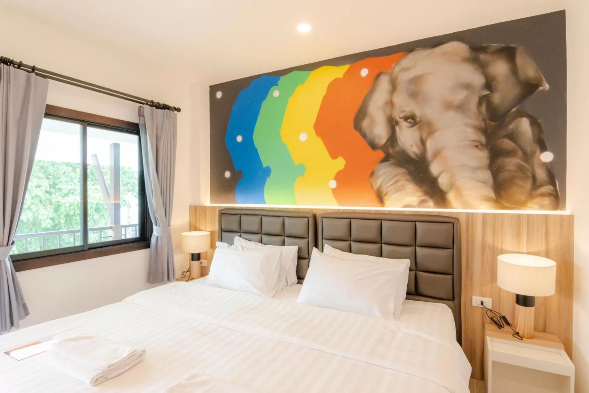 Bedroom, Bed in นายก่ายหมอน Nine-Kai-Mon