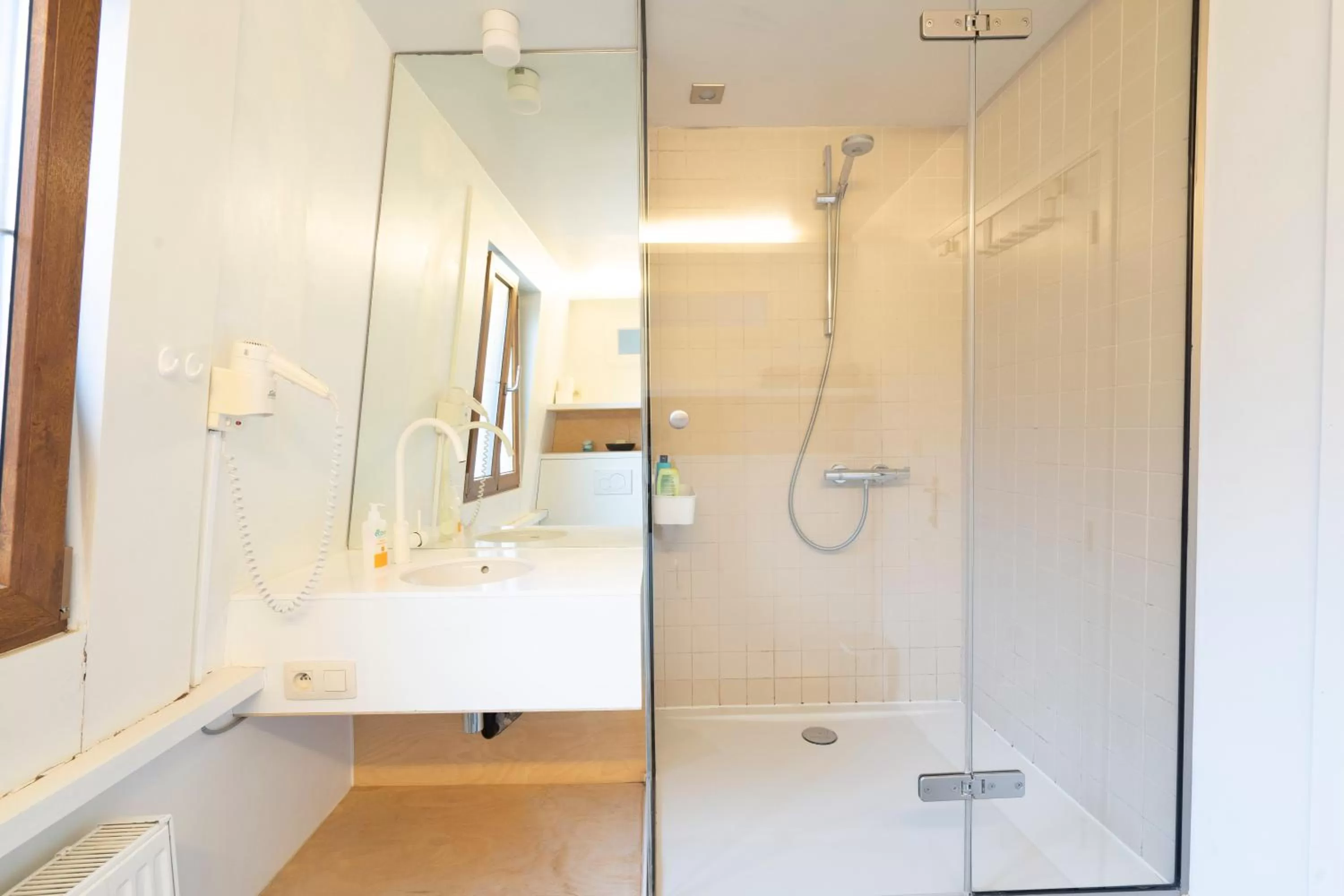 Bathroom in Because the Night city lodge