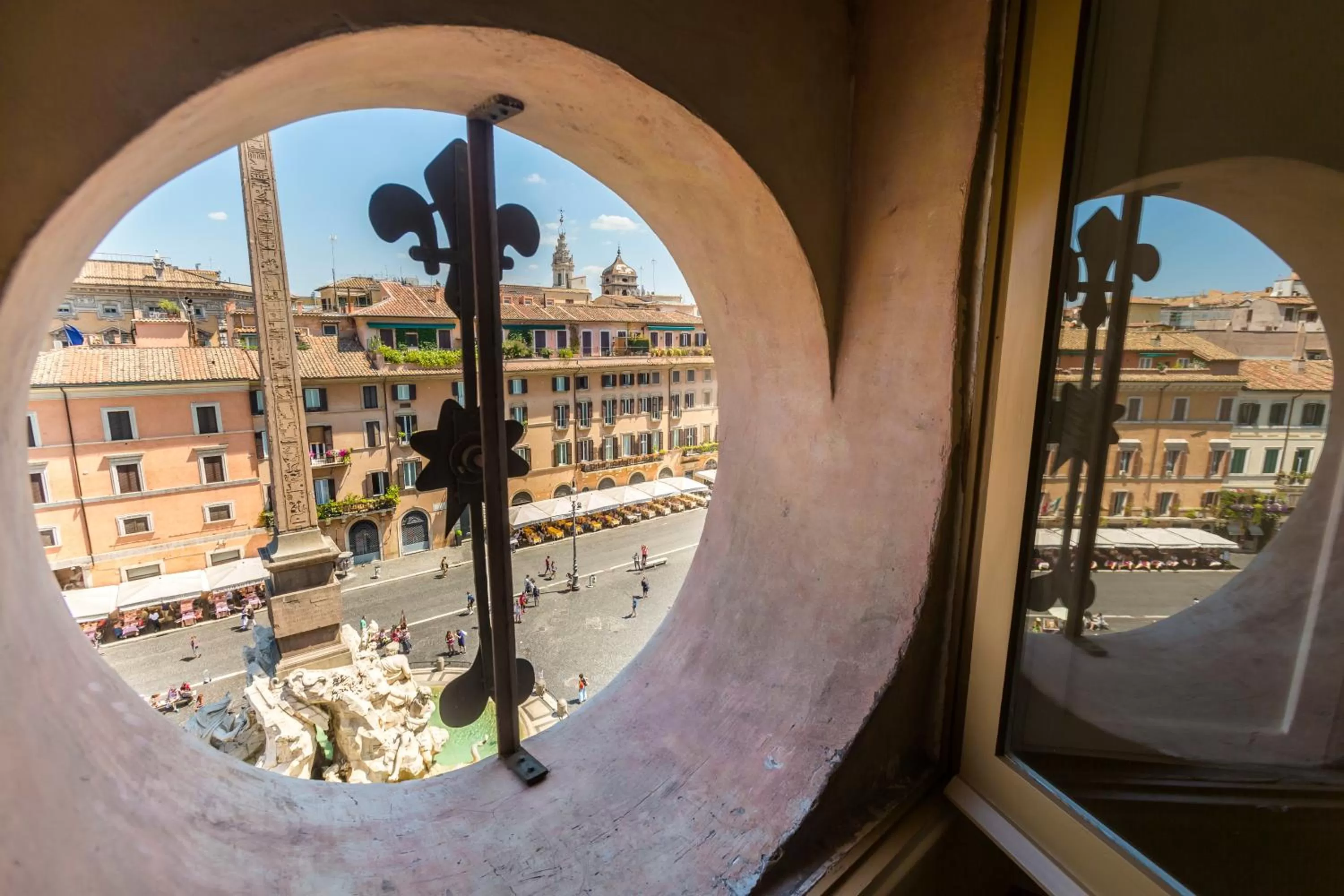 Decorative detail in Eitch Borromini Palazzo Pamphilj