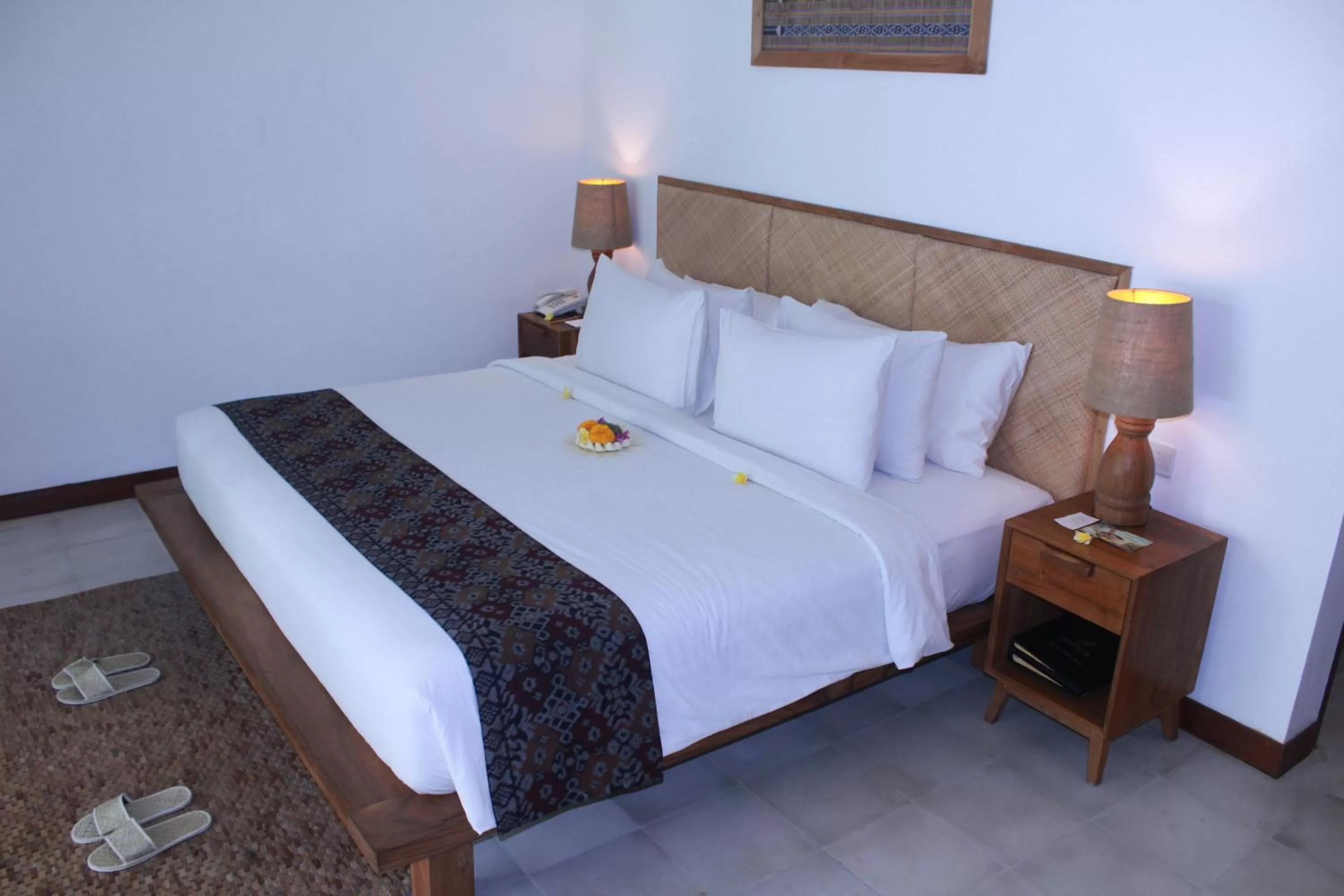 Bed in Purana Boutique Resort