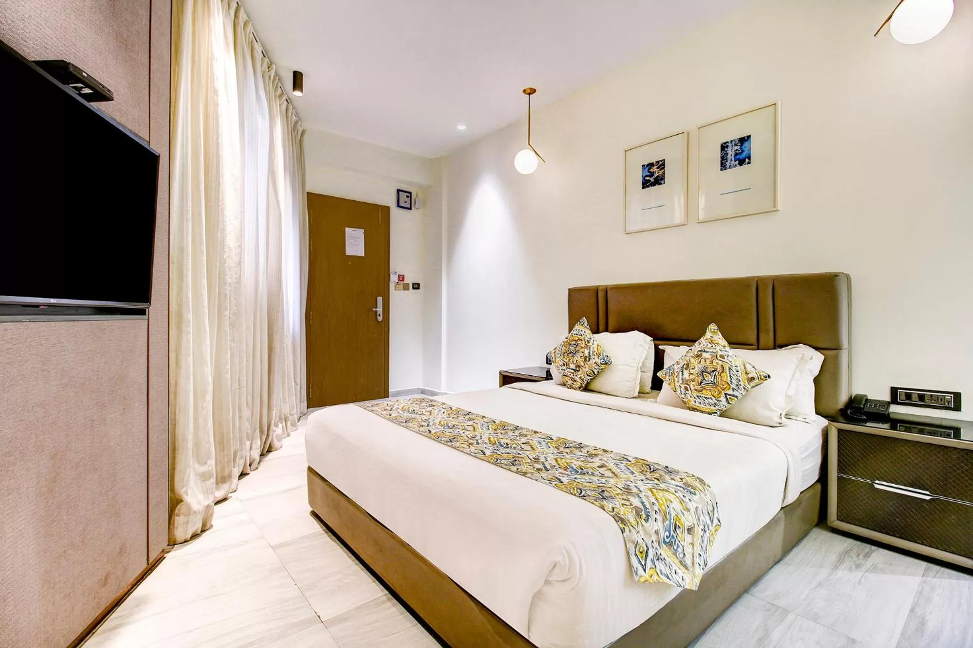 Bed in FabHotel Prime Oasis Blue