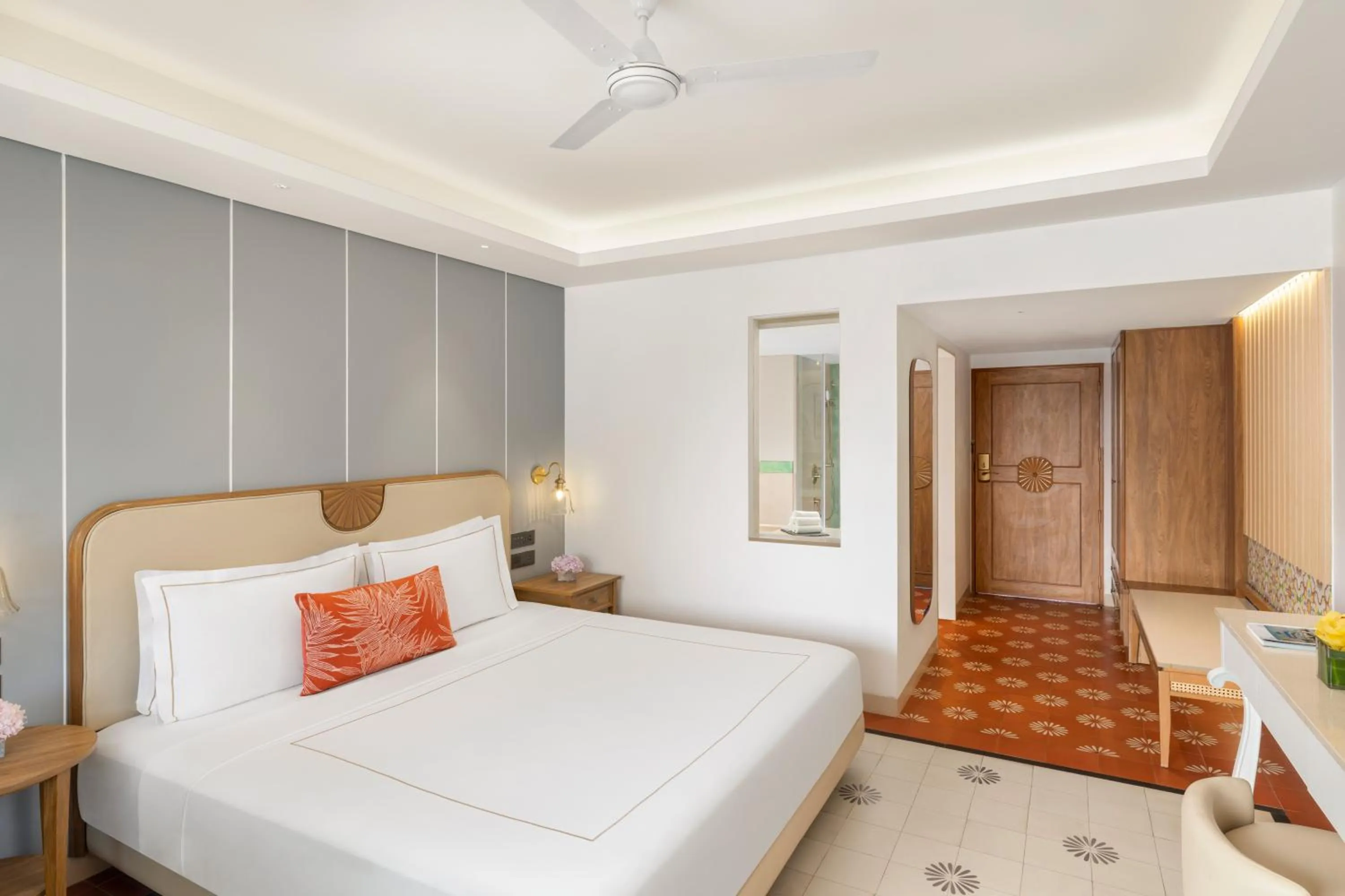 Bed in Taj Cidade de Goa Heritage, Goa