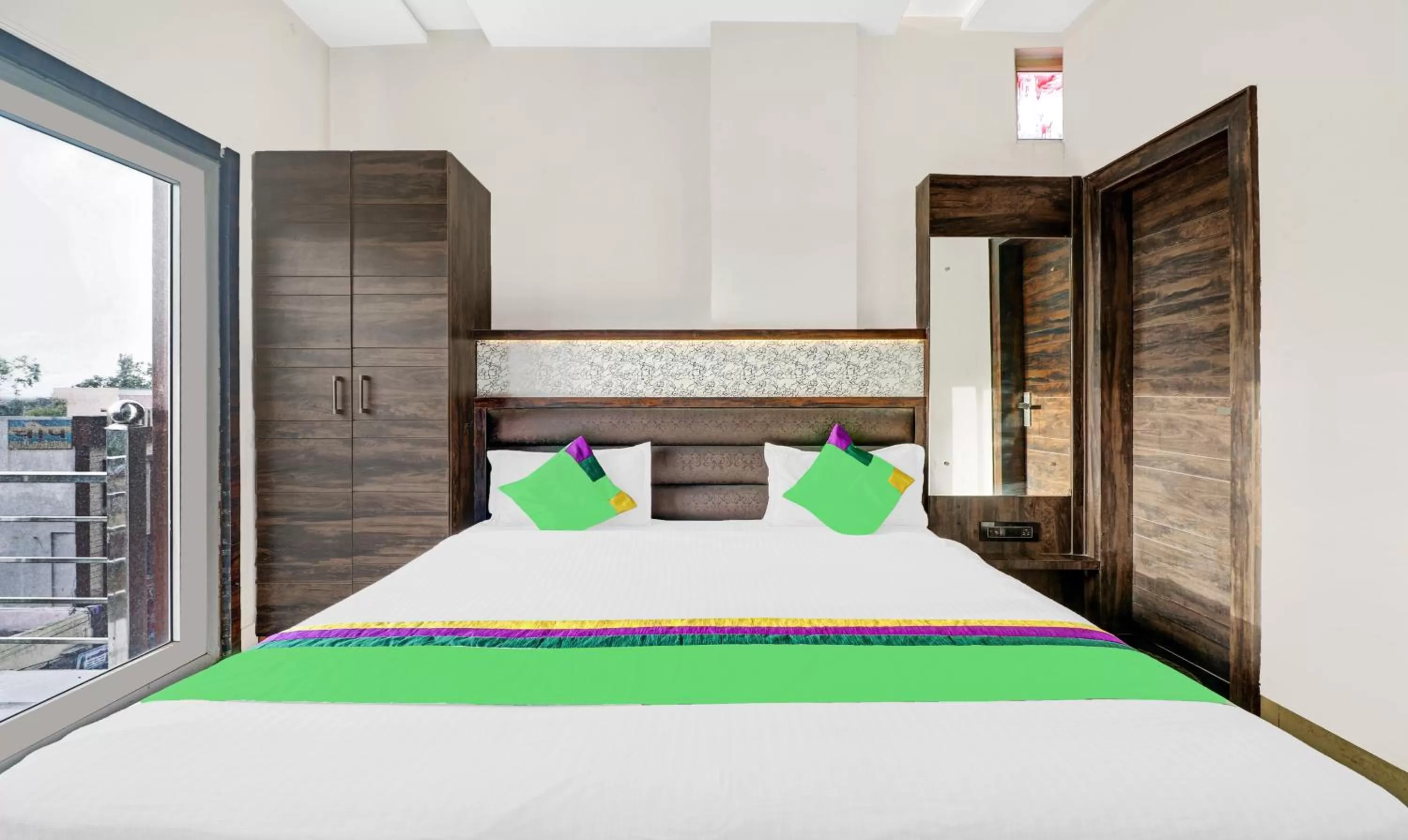 Bedroom, Bed in Itsy By Treebo - Anjali Mahal 500 Mtrs From Mathura Railway Station