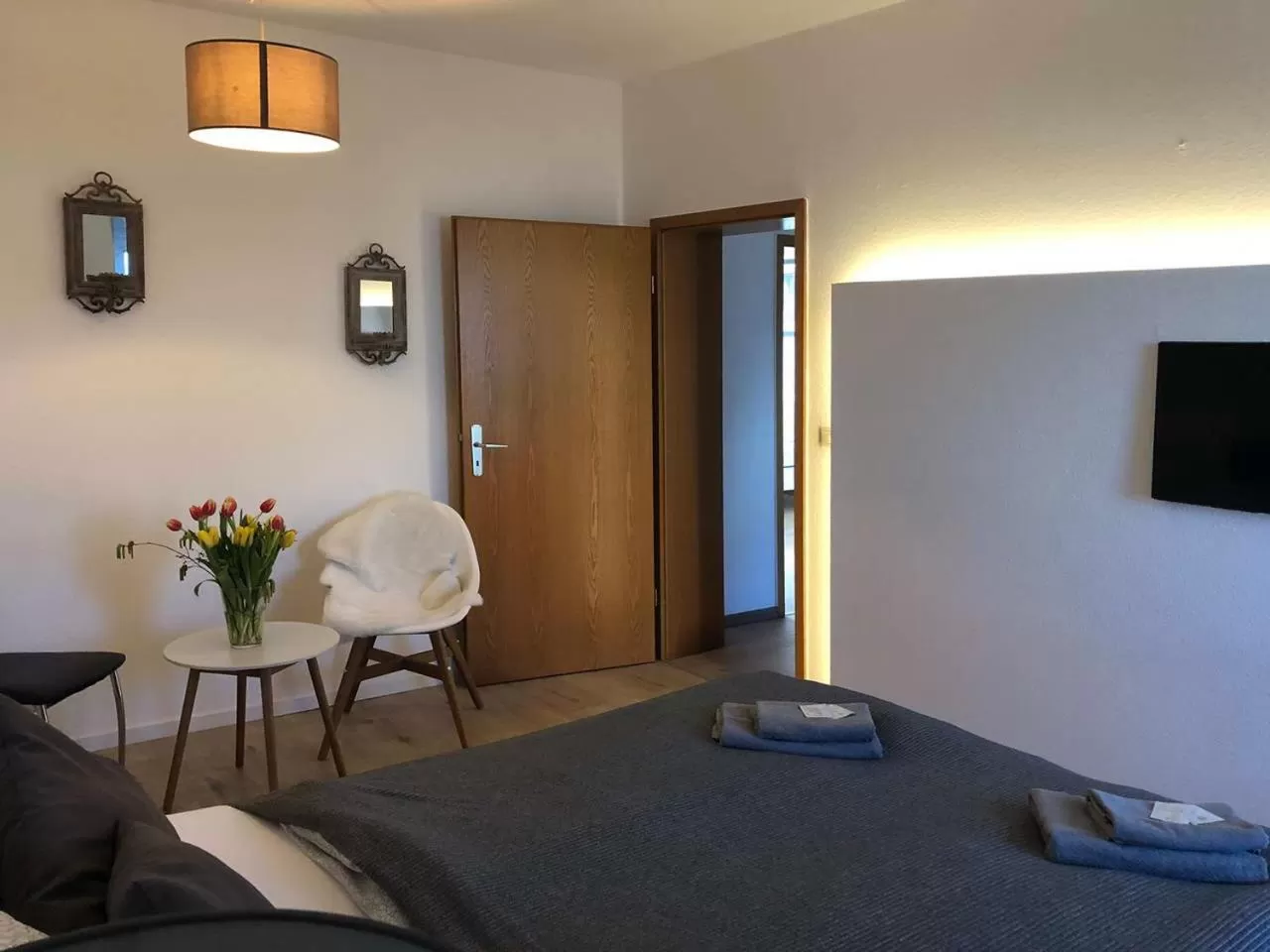 Bed in Landlust Hotel