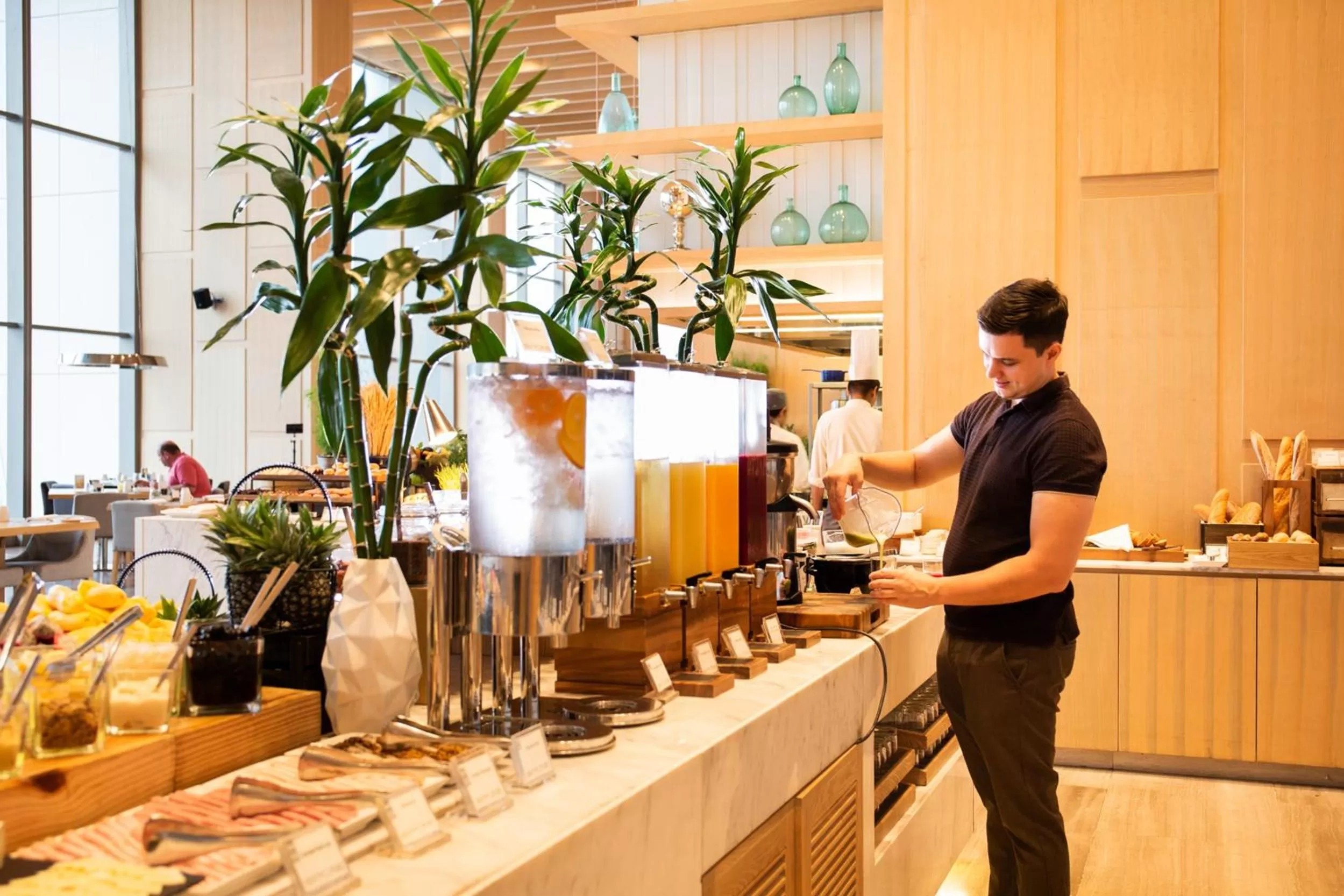 Buffet breakfast in Avani Plus Riverside Bangkok Hotel