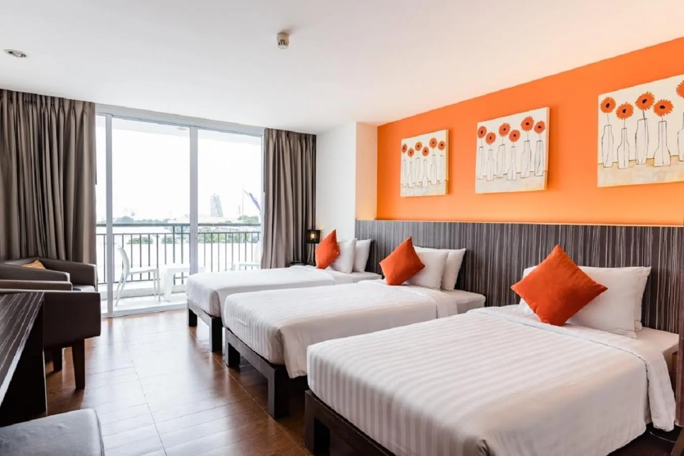 Bed in Hotel J Pattaya