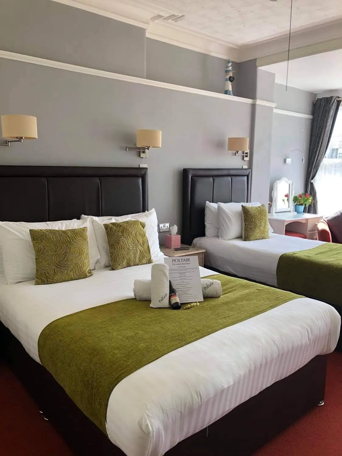 Bed in Poltair Guest House