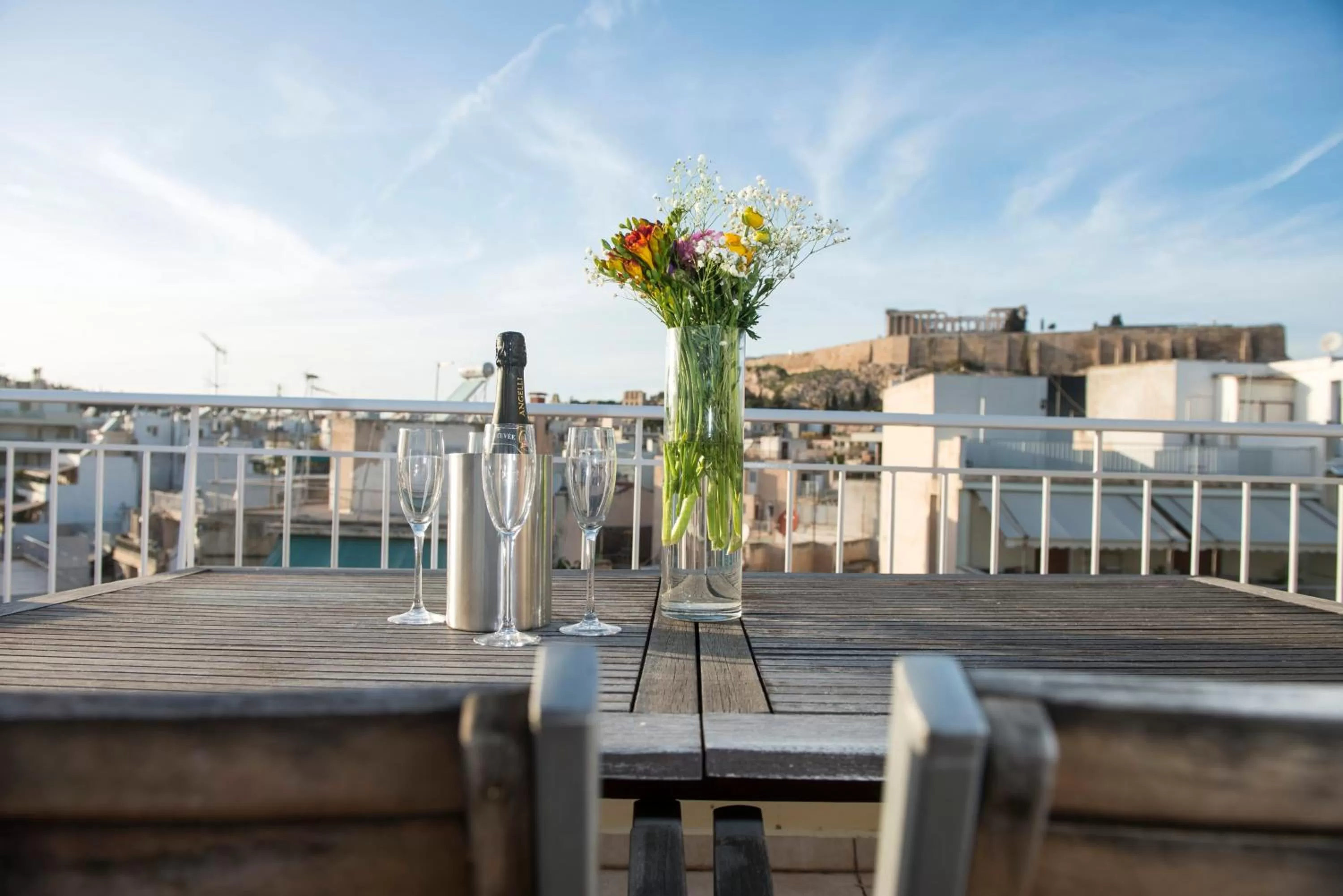 Balcony/Terrace in Athens Studios