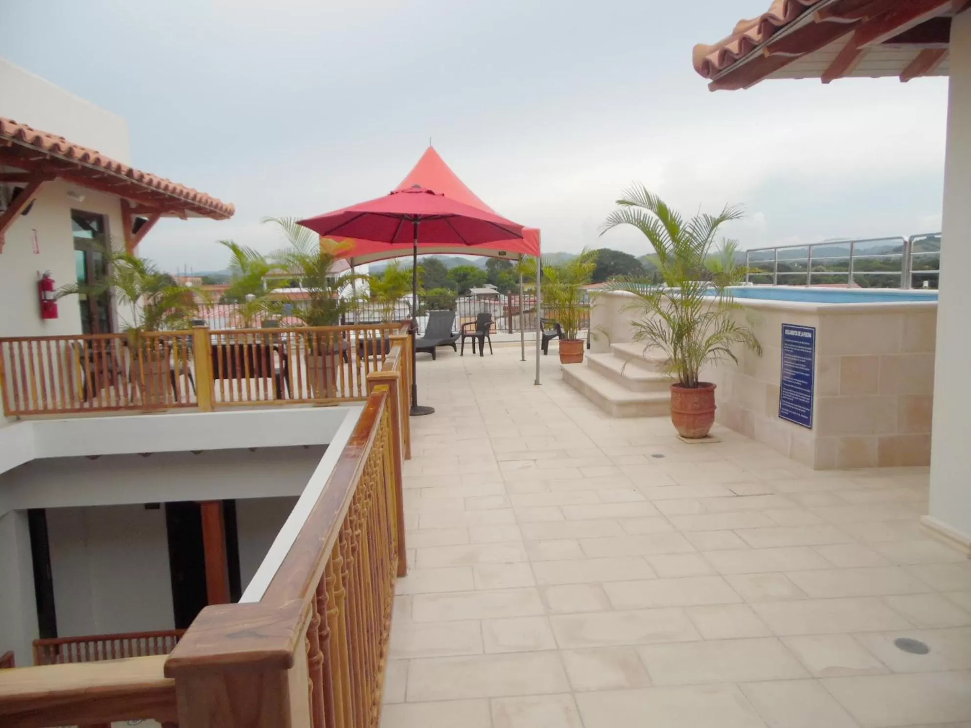 Patio/Outdoor Area in Hotel Presidente Las Tablas
