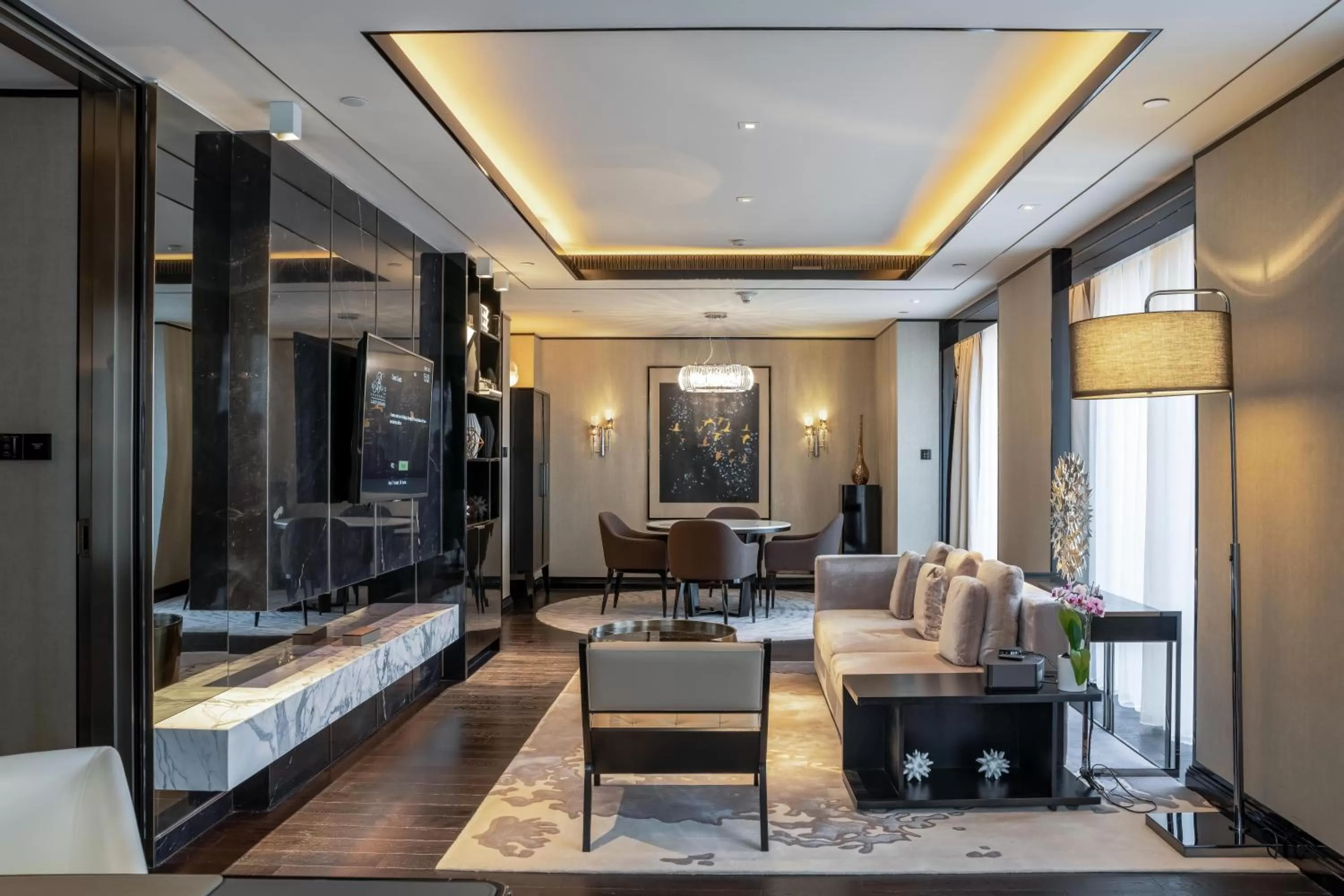 Living room in Bellagio by MGM Shanghai - on the bund