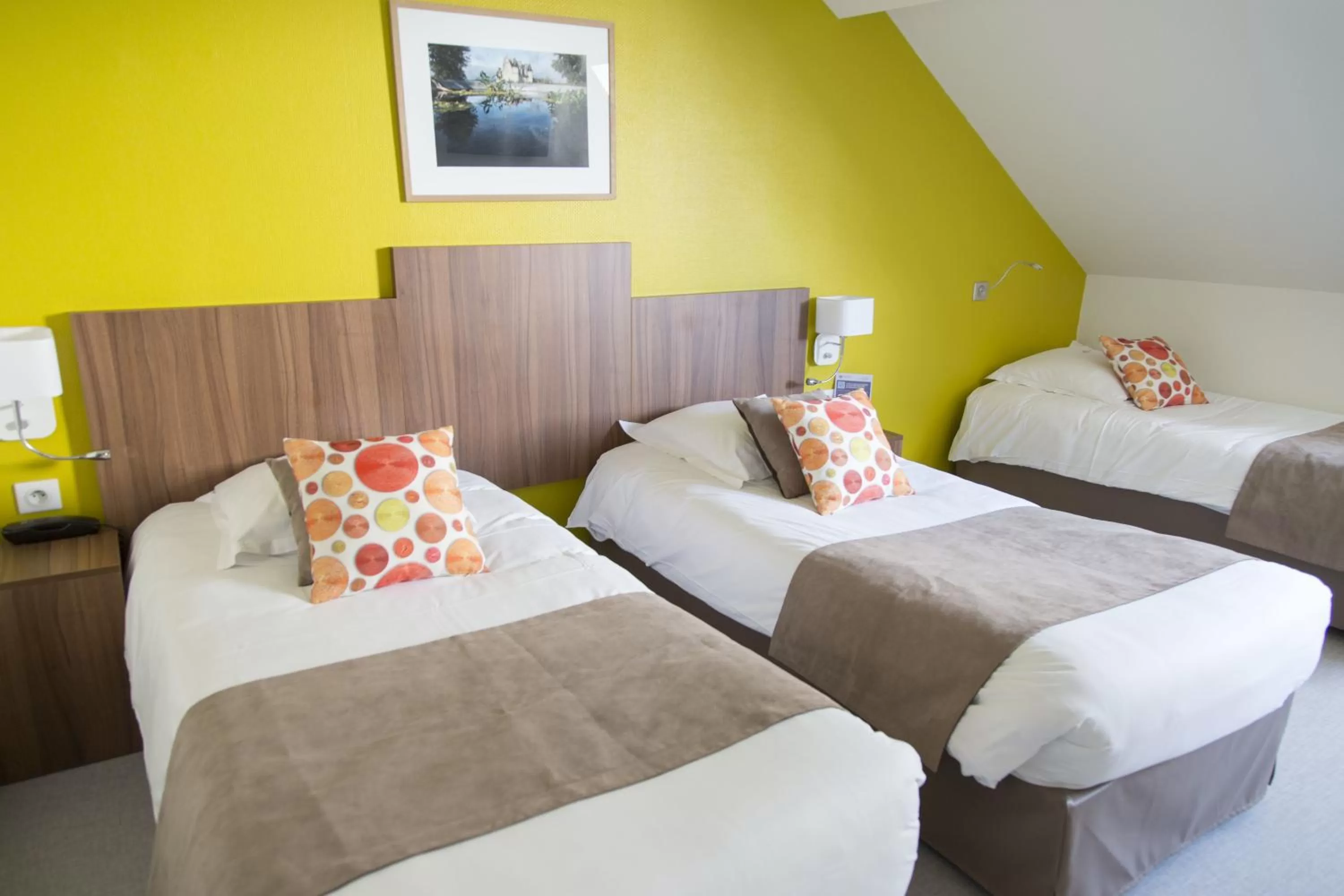 Coffee/tea facilities, Bed in Logis Hôtel Chaptal, Amboise