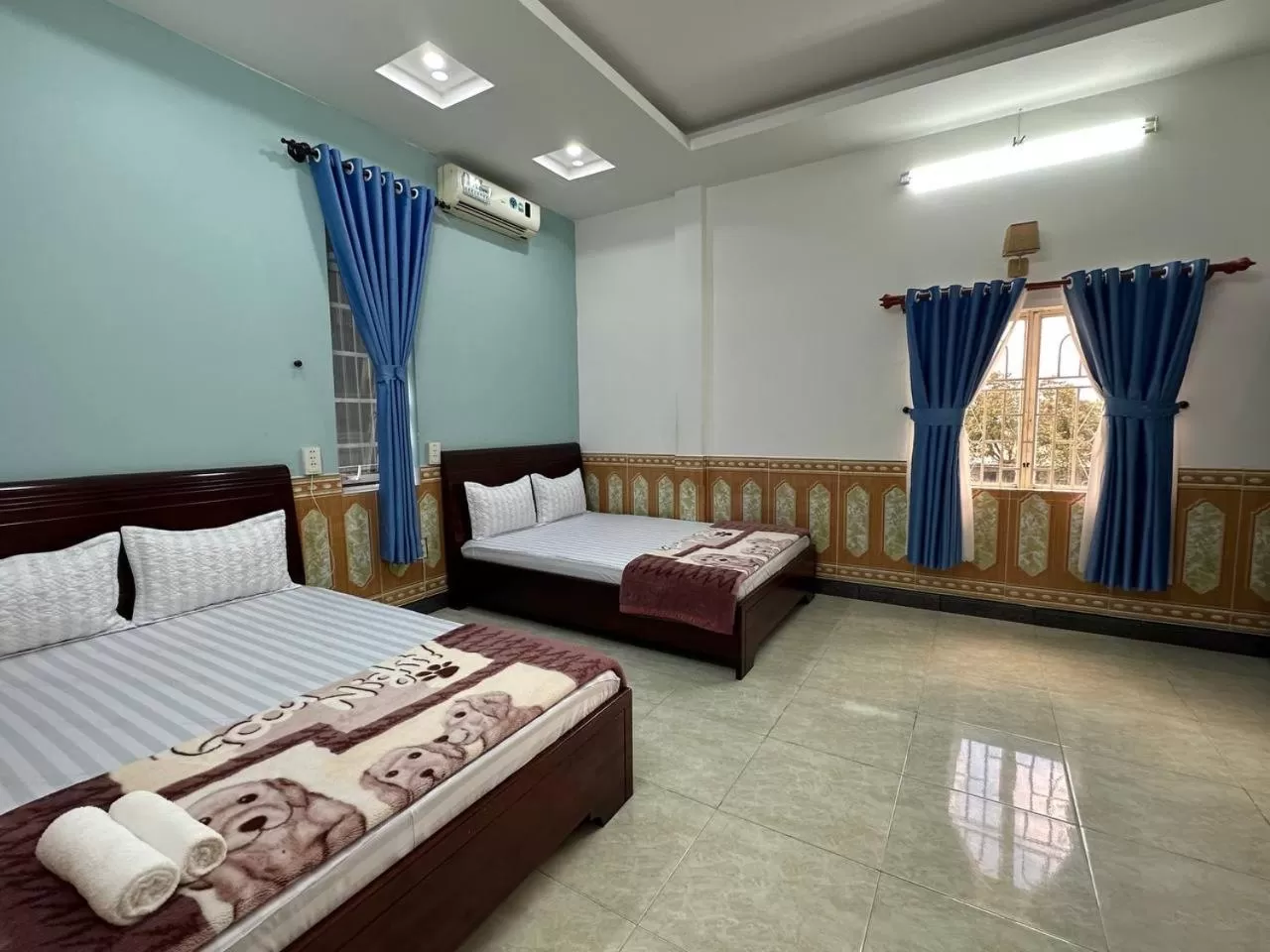 Bed in Tien Dat Motel