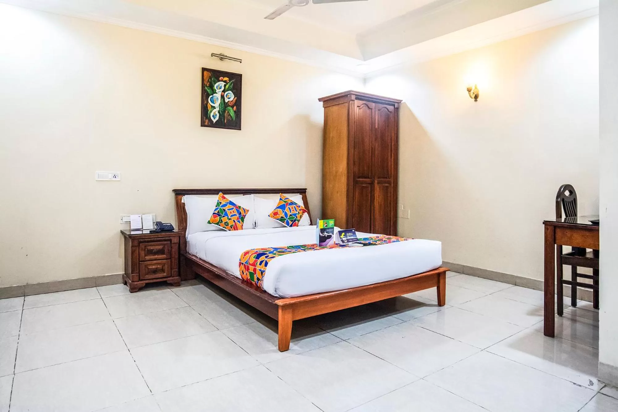 Photo of the whole room, Bed in Fabhotel Blossoms Service Apartment - T Nagar