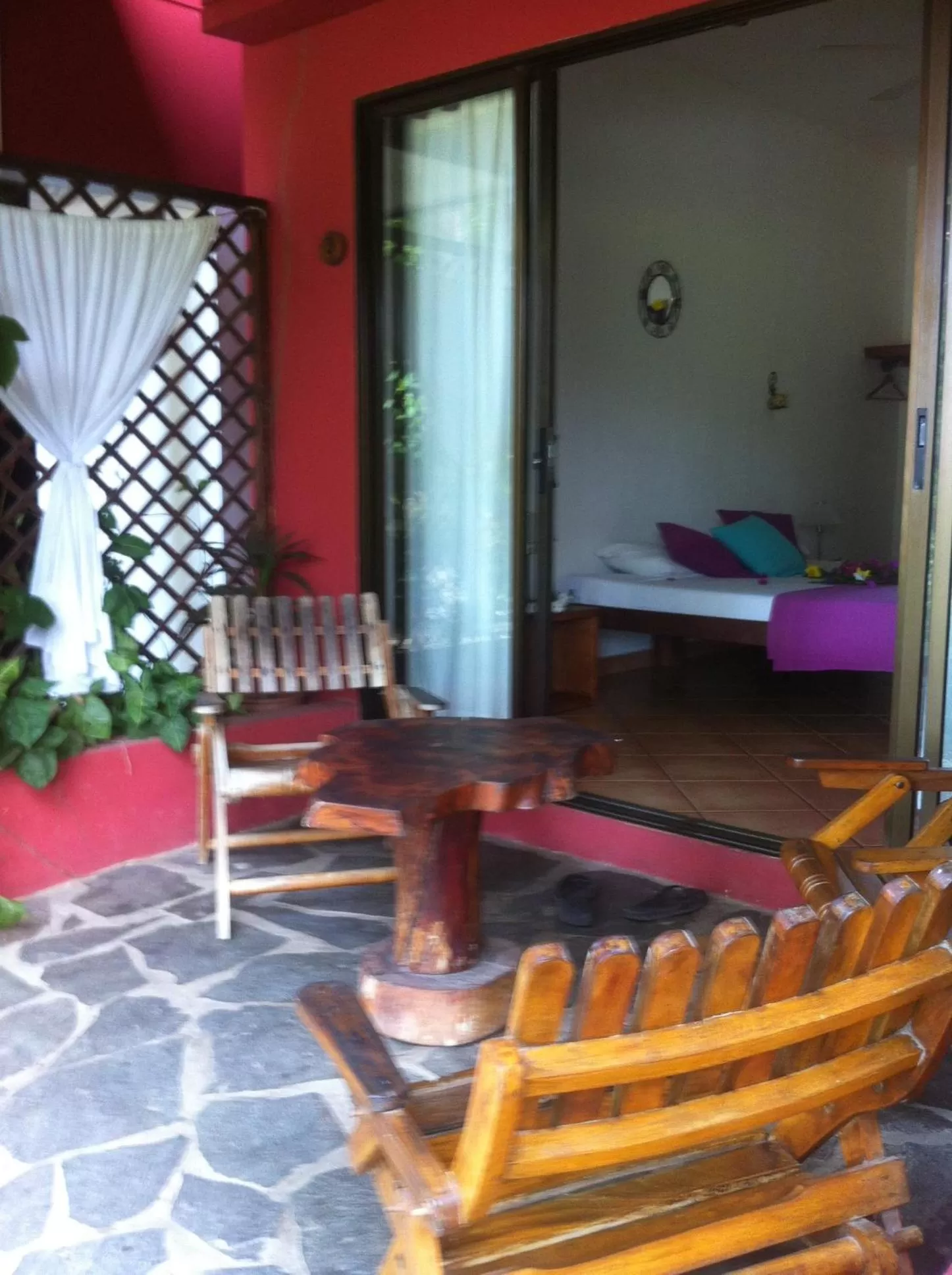 Patio in Hotel Laguna del Cocodrilo