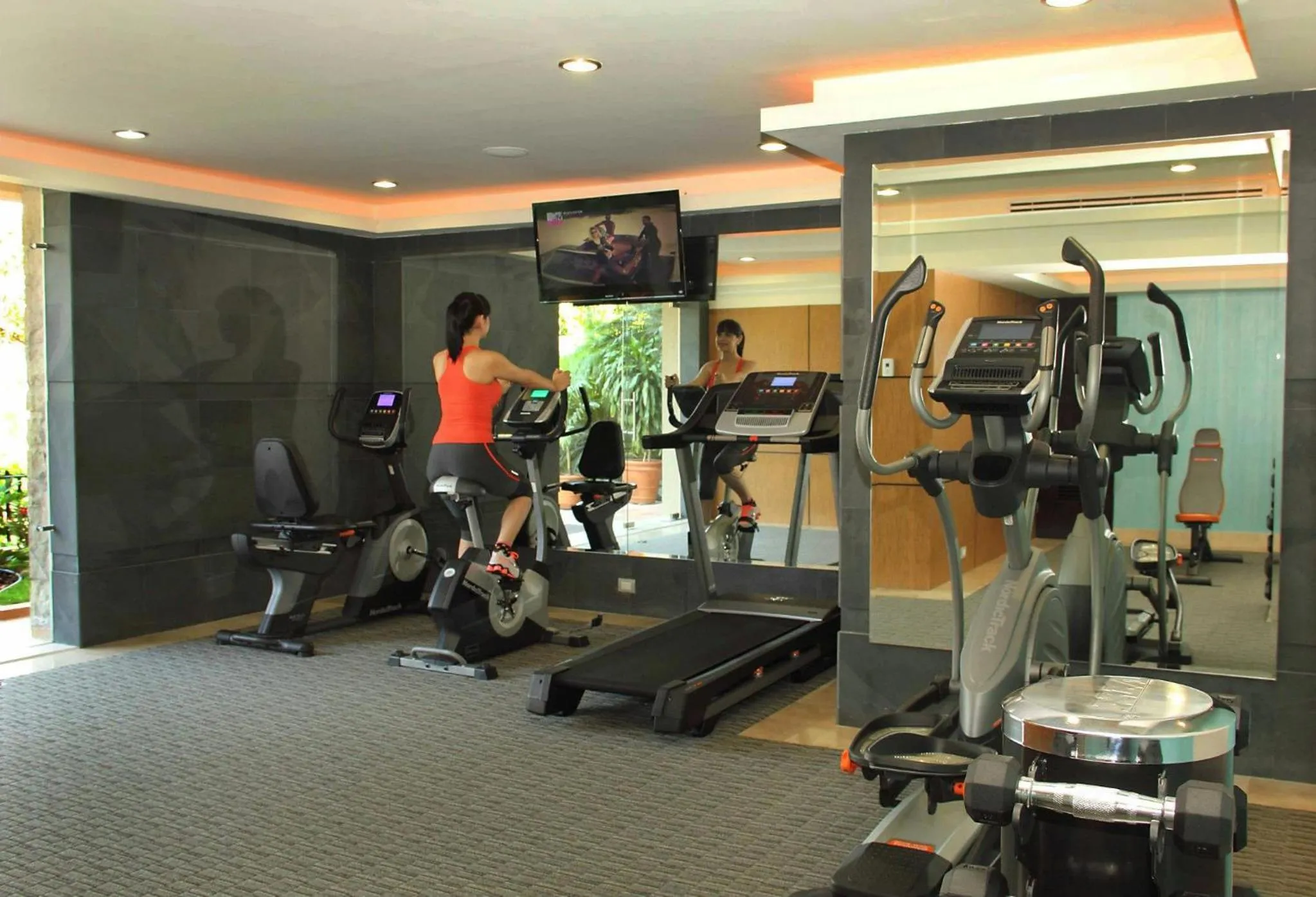 Fitness centre/facilities in Hotel San Luis Lindavista