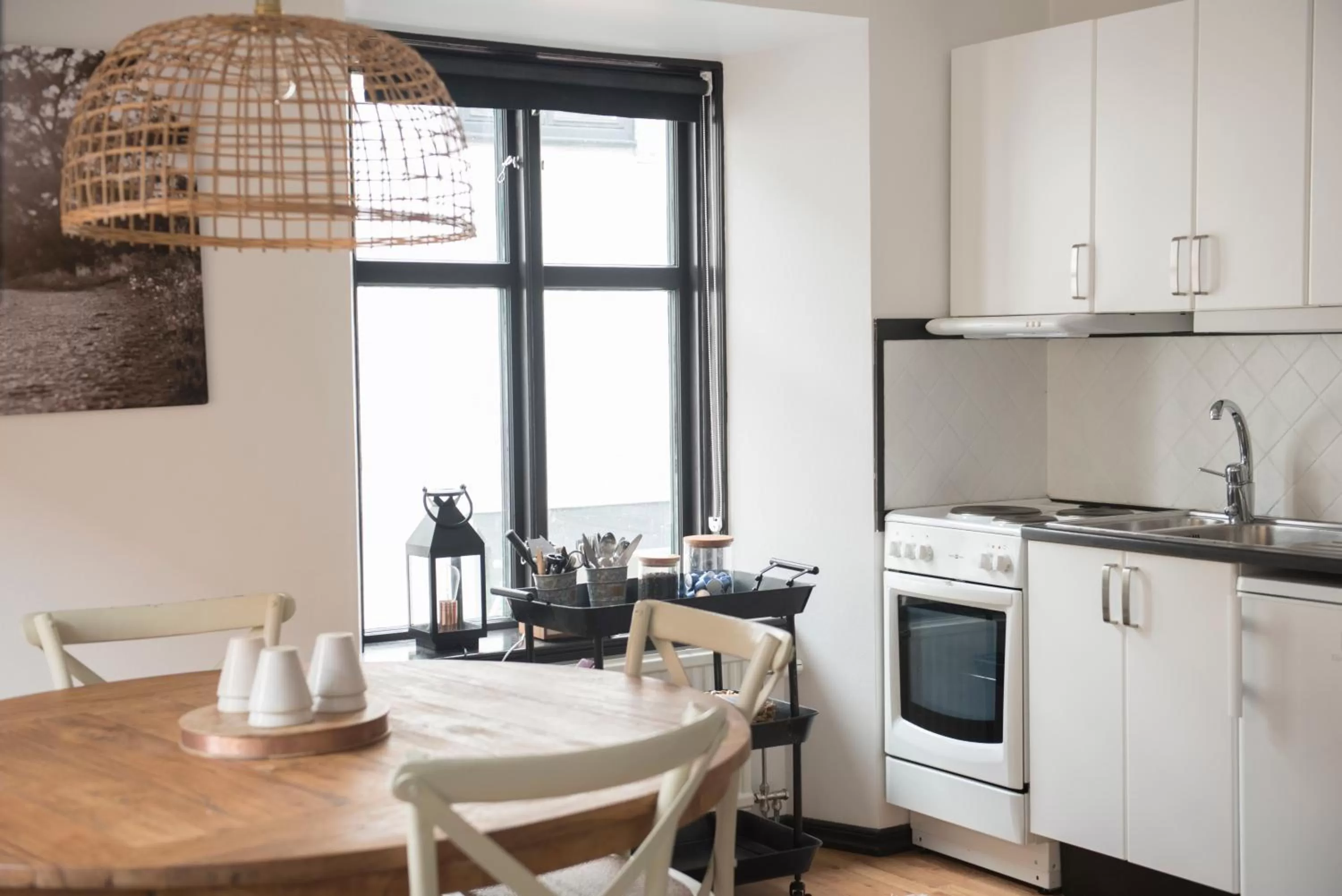 Kitchen or kitchenette in Hotell Repet