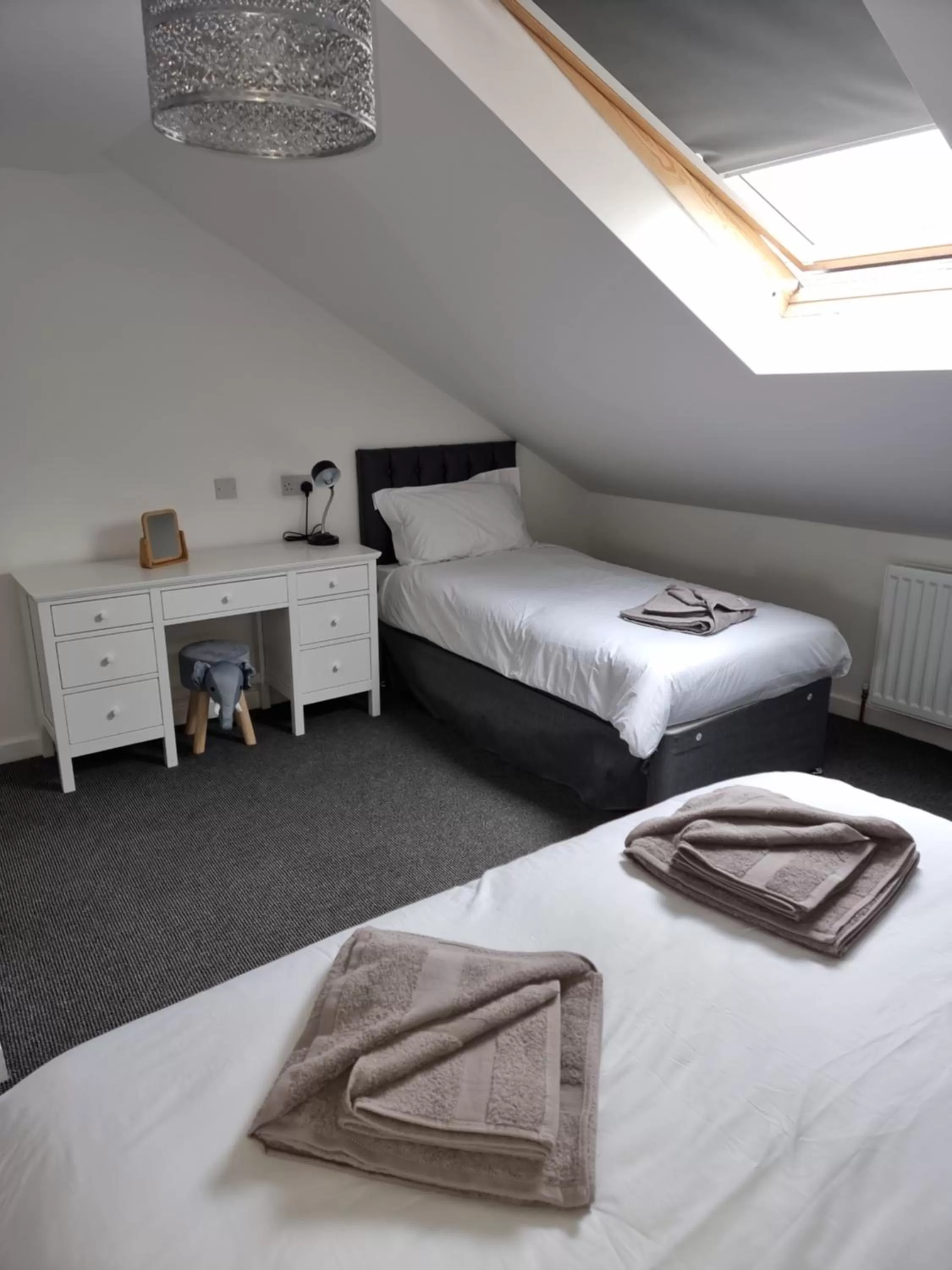 Bed in Langley House Hotel