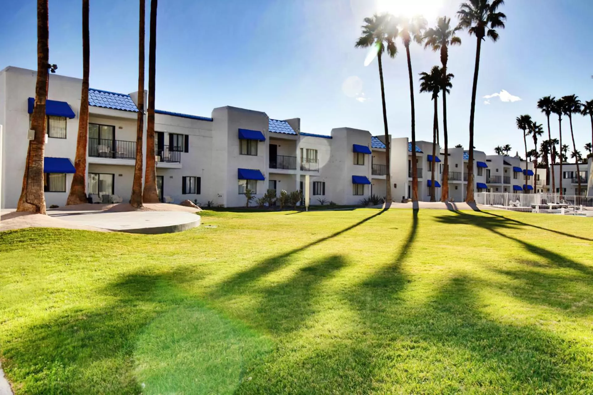 Inner courtyard view in Serene Vegas Boutique Hotel Las Vegas